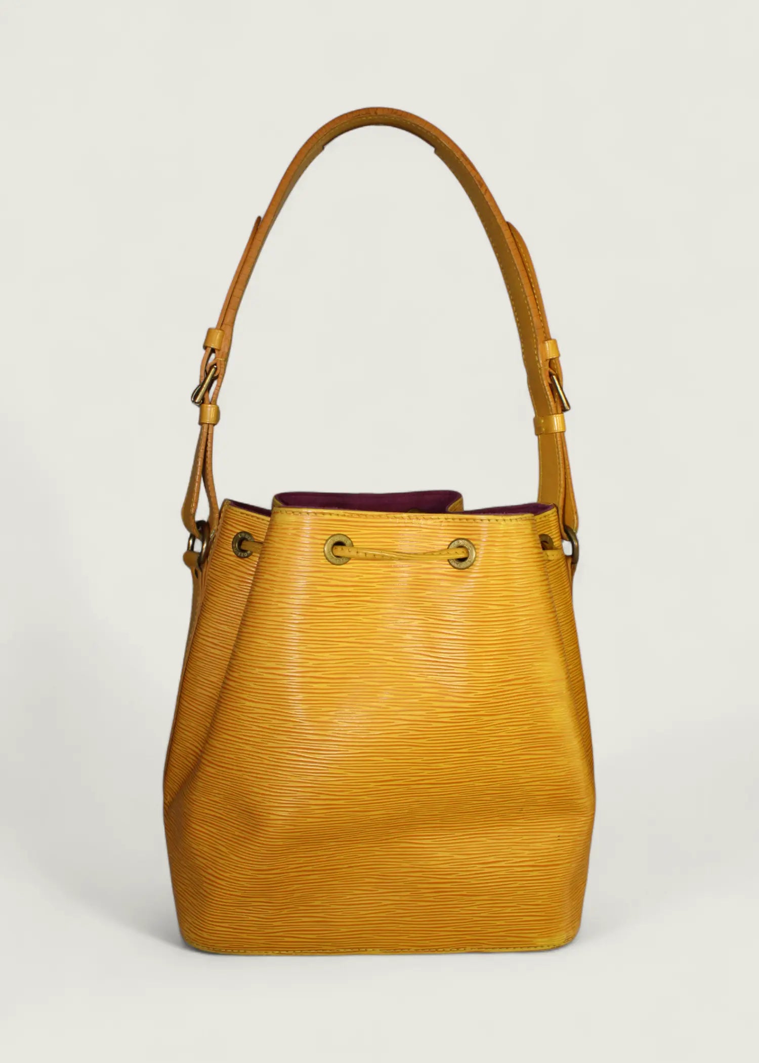 Preloved | Louis Vuitton Petit Noé Skuldertaske i Gul Epi Læder Louis Vuitton