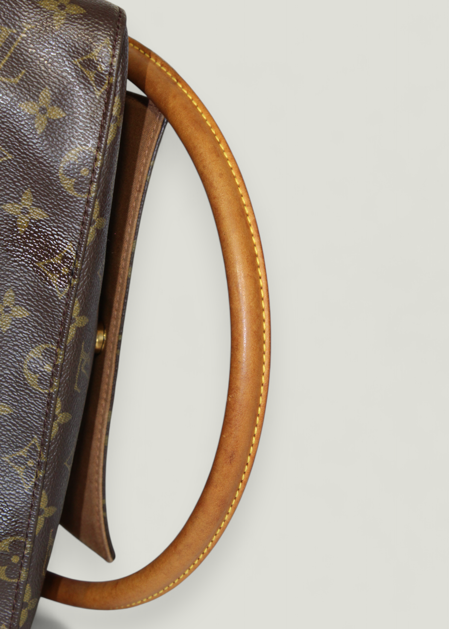 Preloved | Louis Vuitton Mini Looping Håndtaske i Monogram Med Originalt Kort