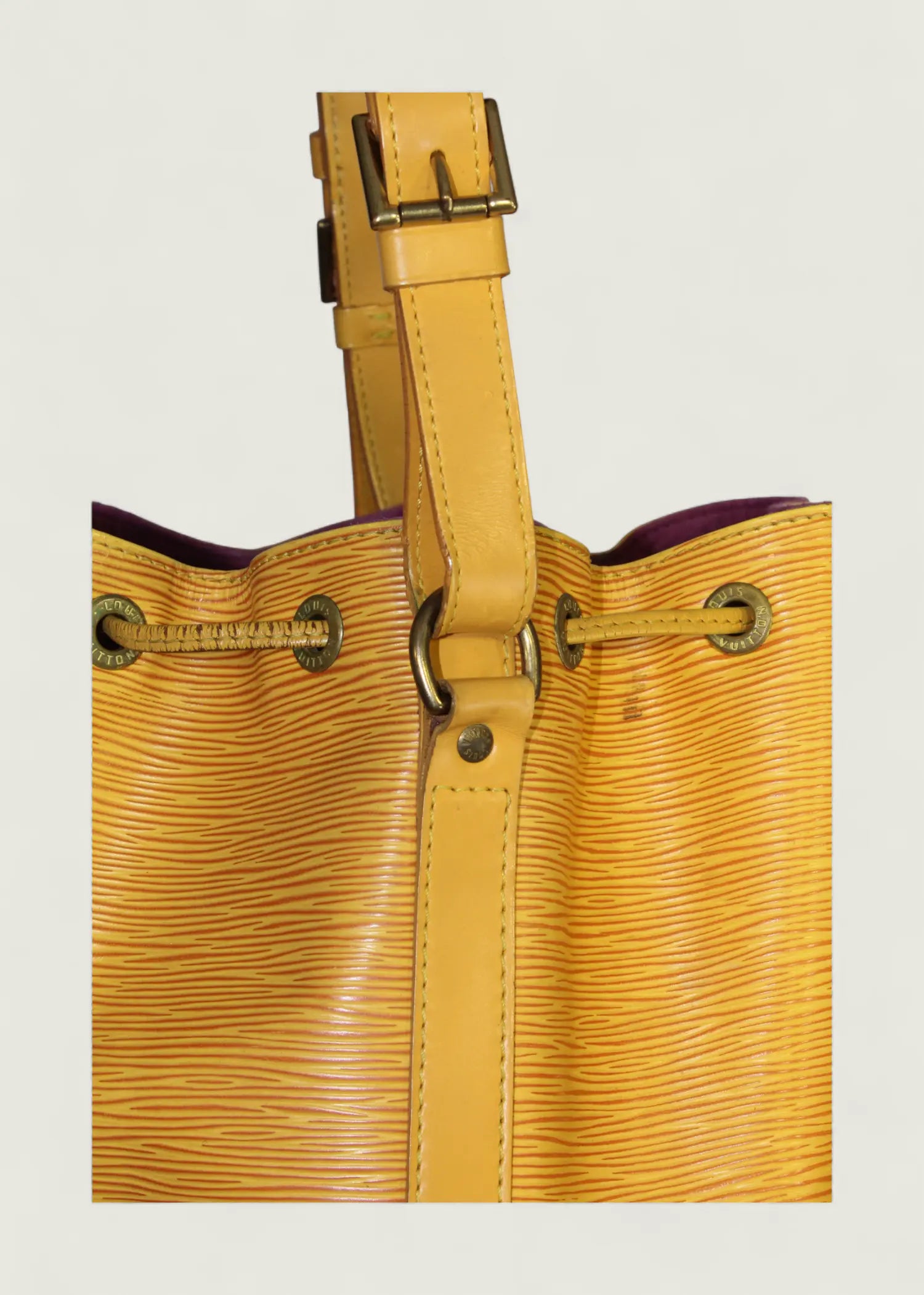 Preloved | Louis Vuitton Petit Noé Skuldertaske i Gul Epi Læder Louis Vuitton