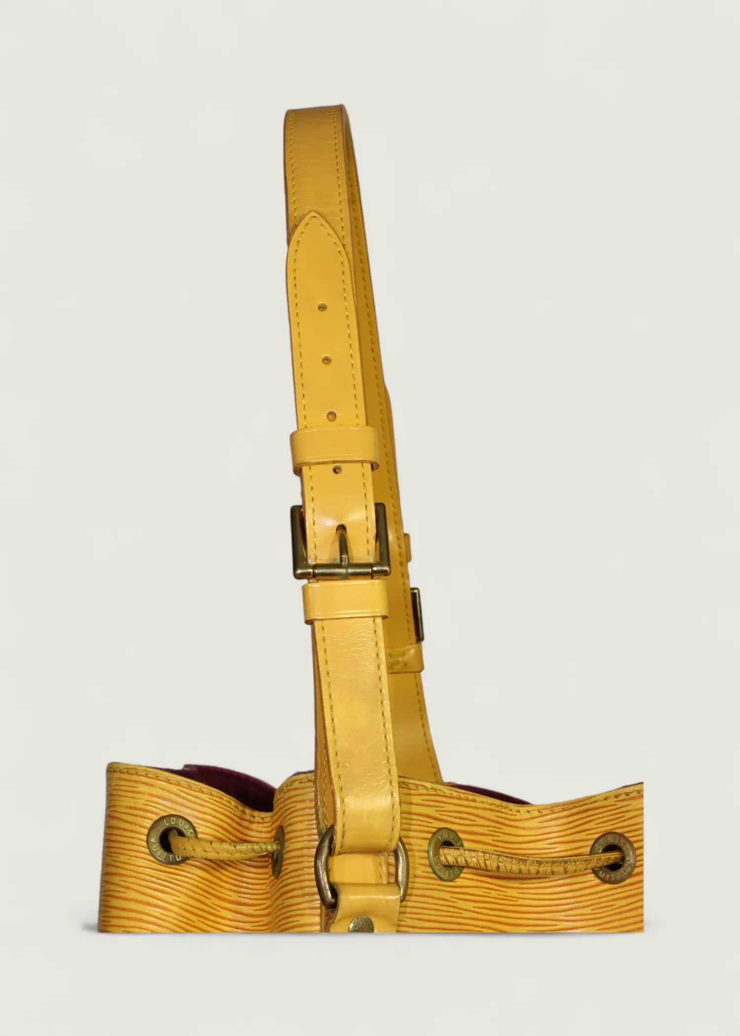 Preloved | Louis Vuitton Petit Noé Skuldertaske i Gul Epi Læder Louis Vuitton