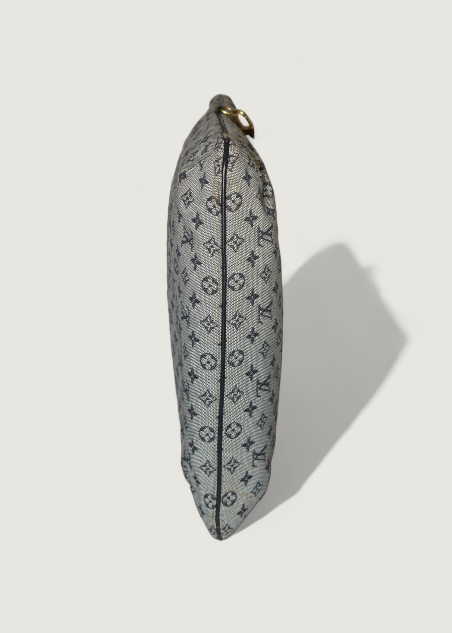 Preloved | Louis Vuitton Monogram Francoise Totebag i Navy Blå & Grå Denim Canvas