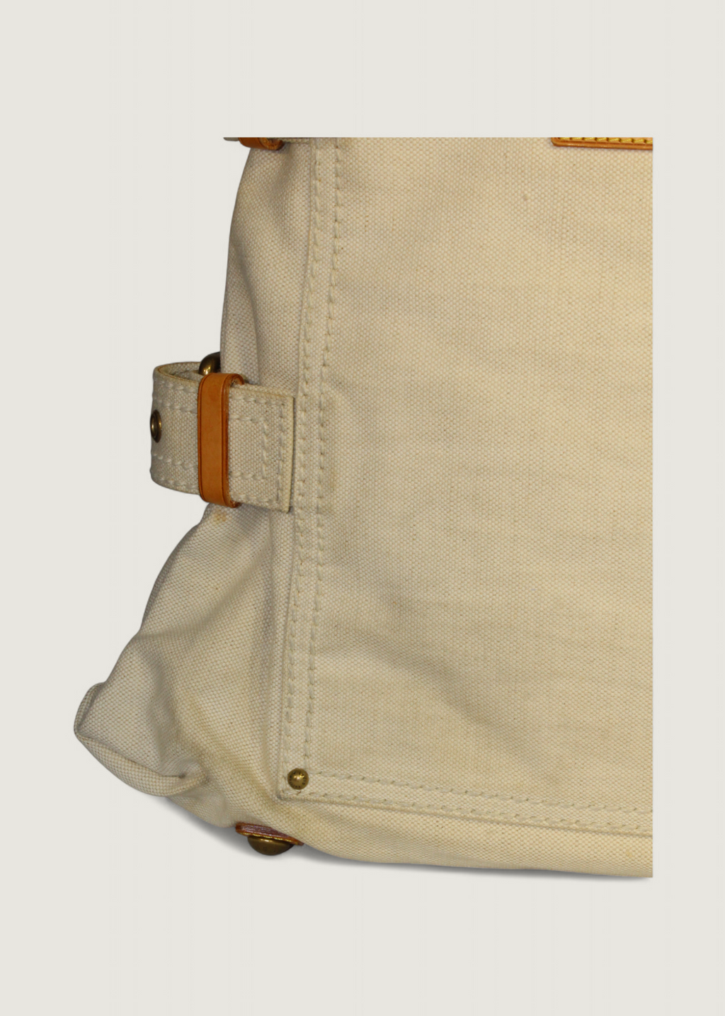 Preloved | Louis Vuitton Toile Globe Shopper Cabas MM Totebag i Denim Rød Canvas