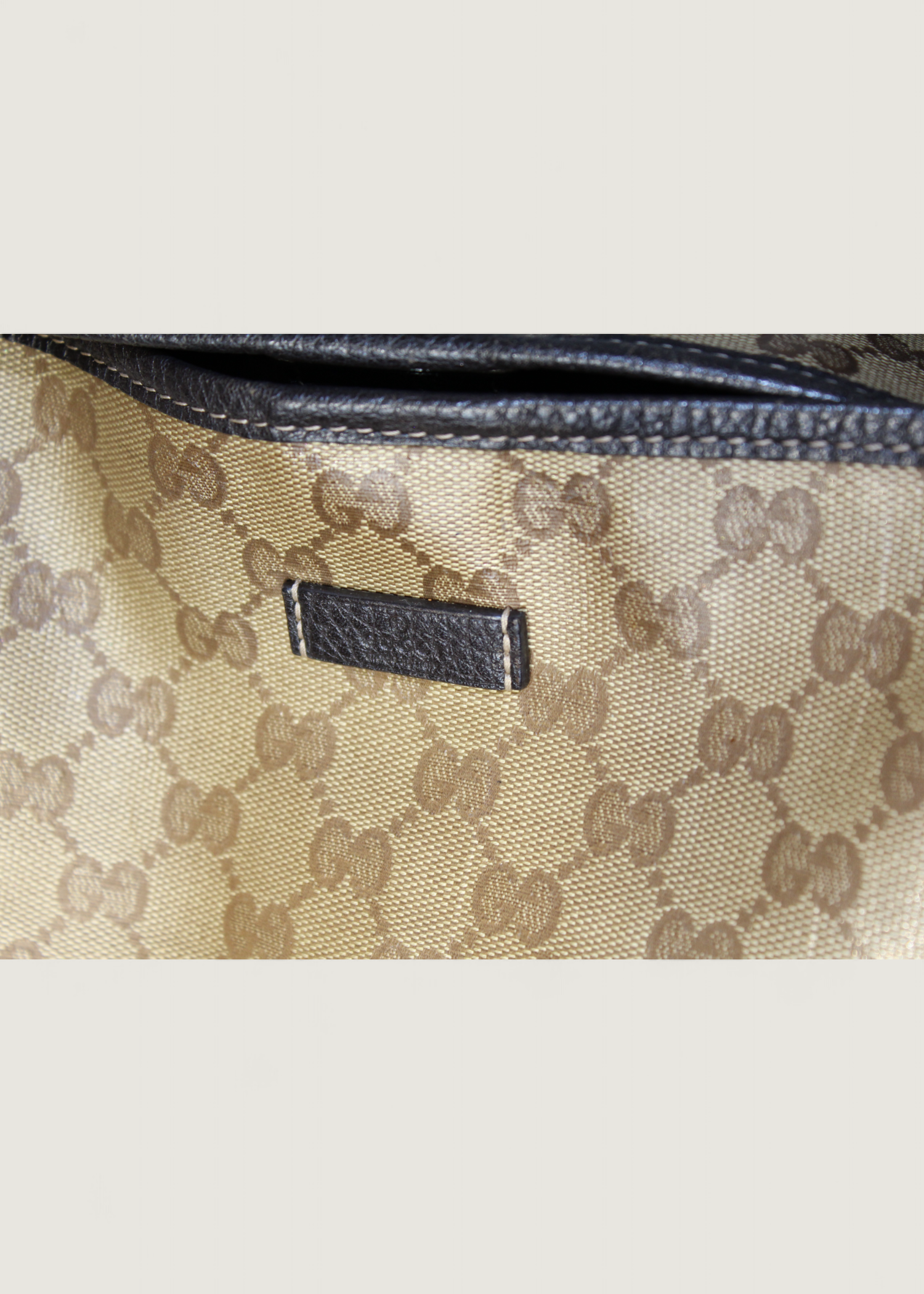 Preloved | Gucci GG Monogram Totebag i Brun Canvas