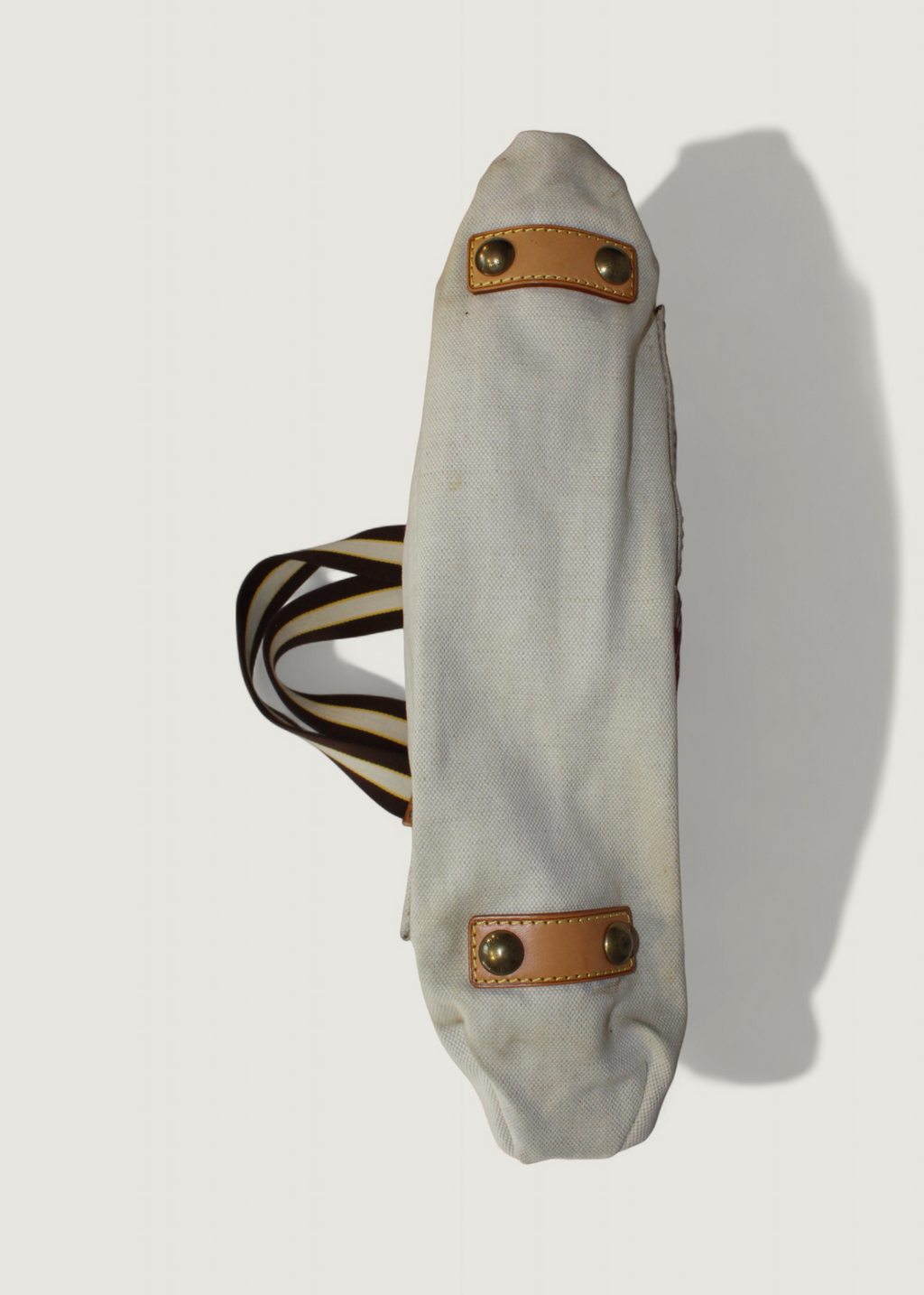 Preloved | Louis Vuitton Toile Globe Shopper Cabas MM Totebag i Denim Rød Canvas