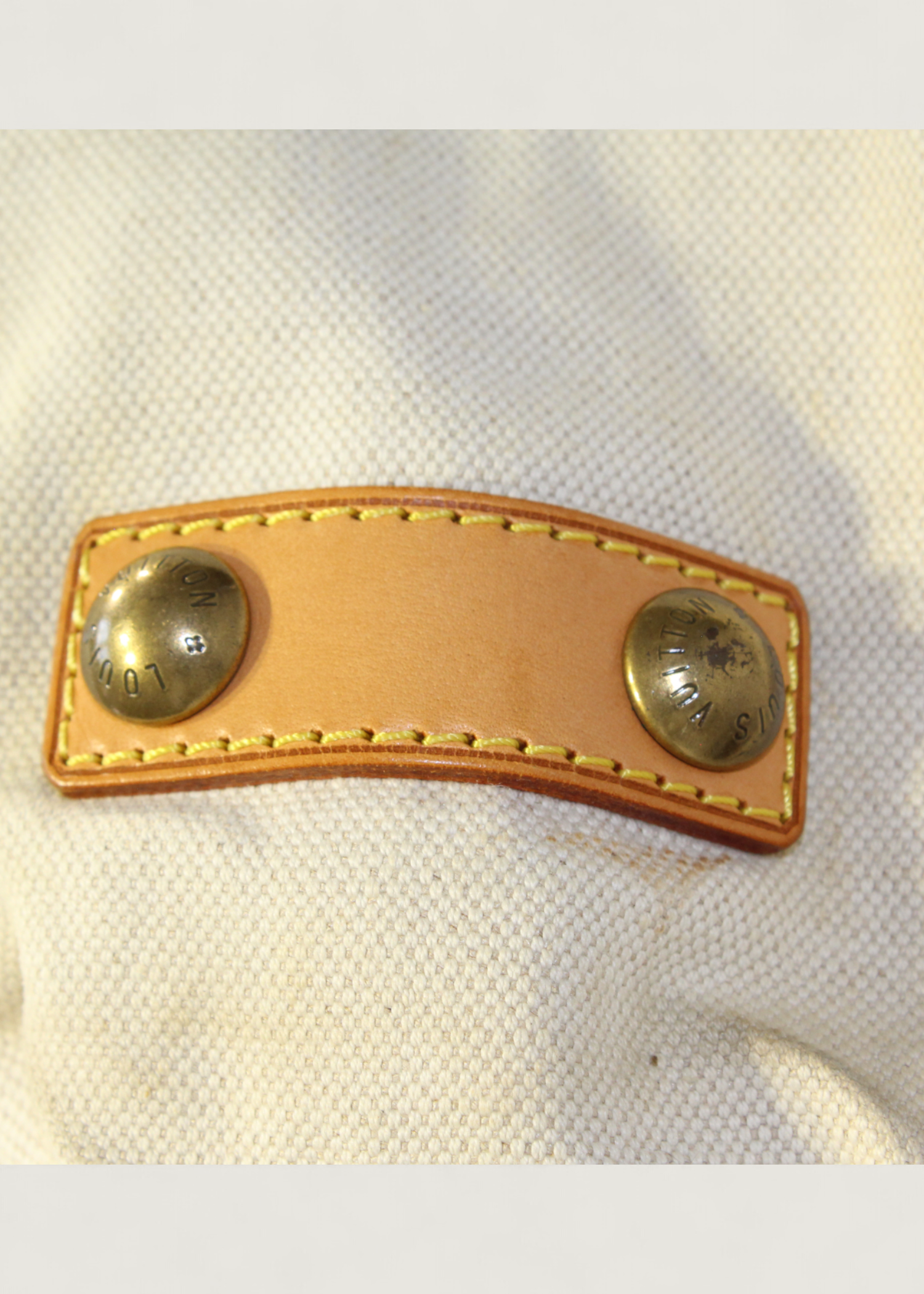 Preloved | Louis Vuitton Toile Globe Shopper Cabas MM Totebag i Denim Rød Canvas