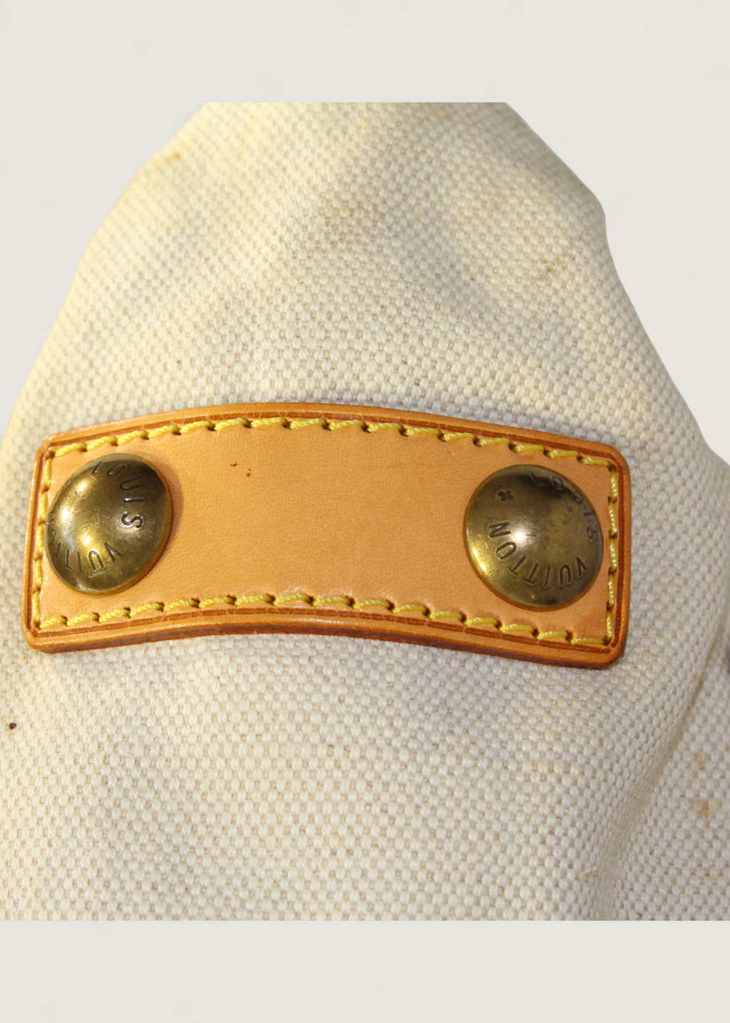 Preloved | Louis Vuitton Toile Globe Shopper Cabas MM Totebag i Denim Rød Canvas