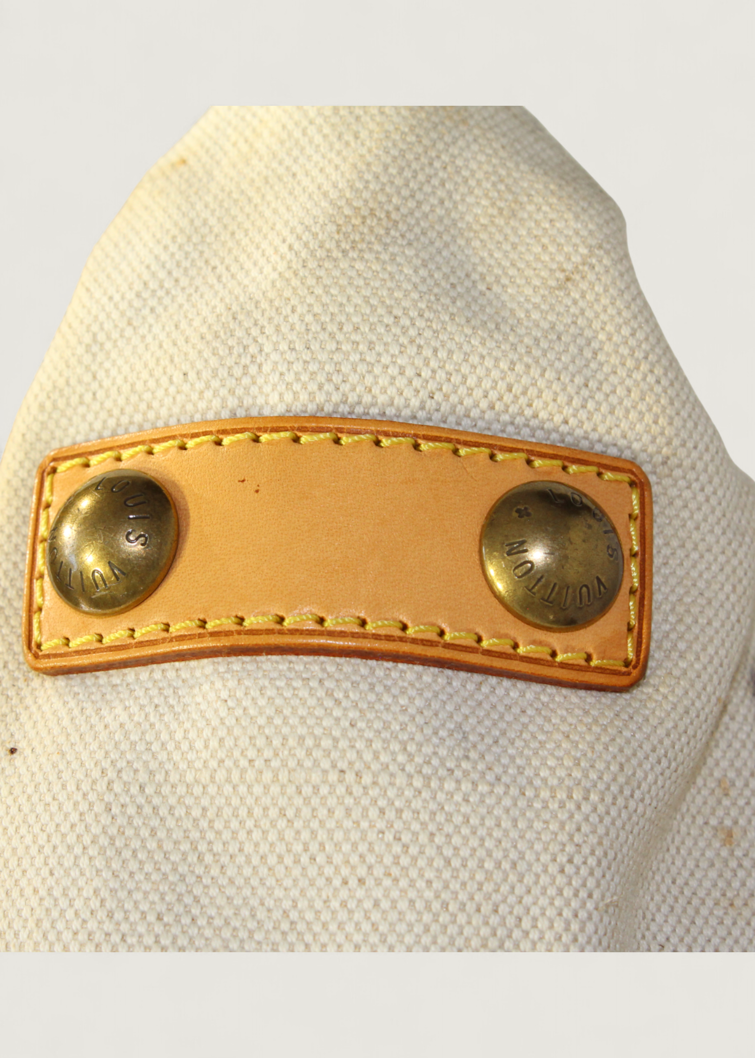 Preloved | Louis Vuitton Toile Globe Shopper Cabas MM Totebag i Denim Rød Canvas