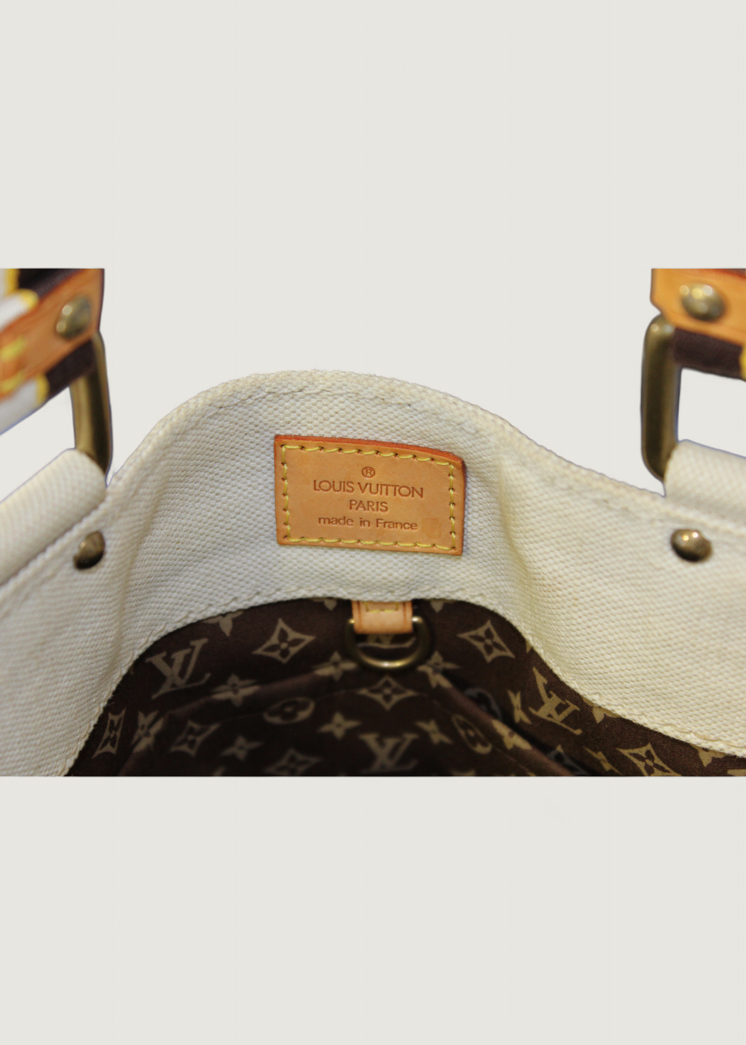 Preloved | Louis Vuitton Toile Globe Shopper Cabas MM Totebag i Denim Rød Canvas