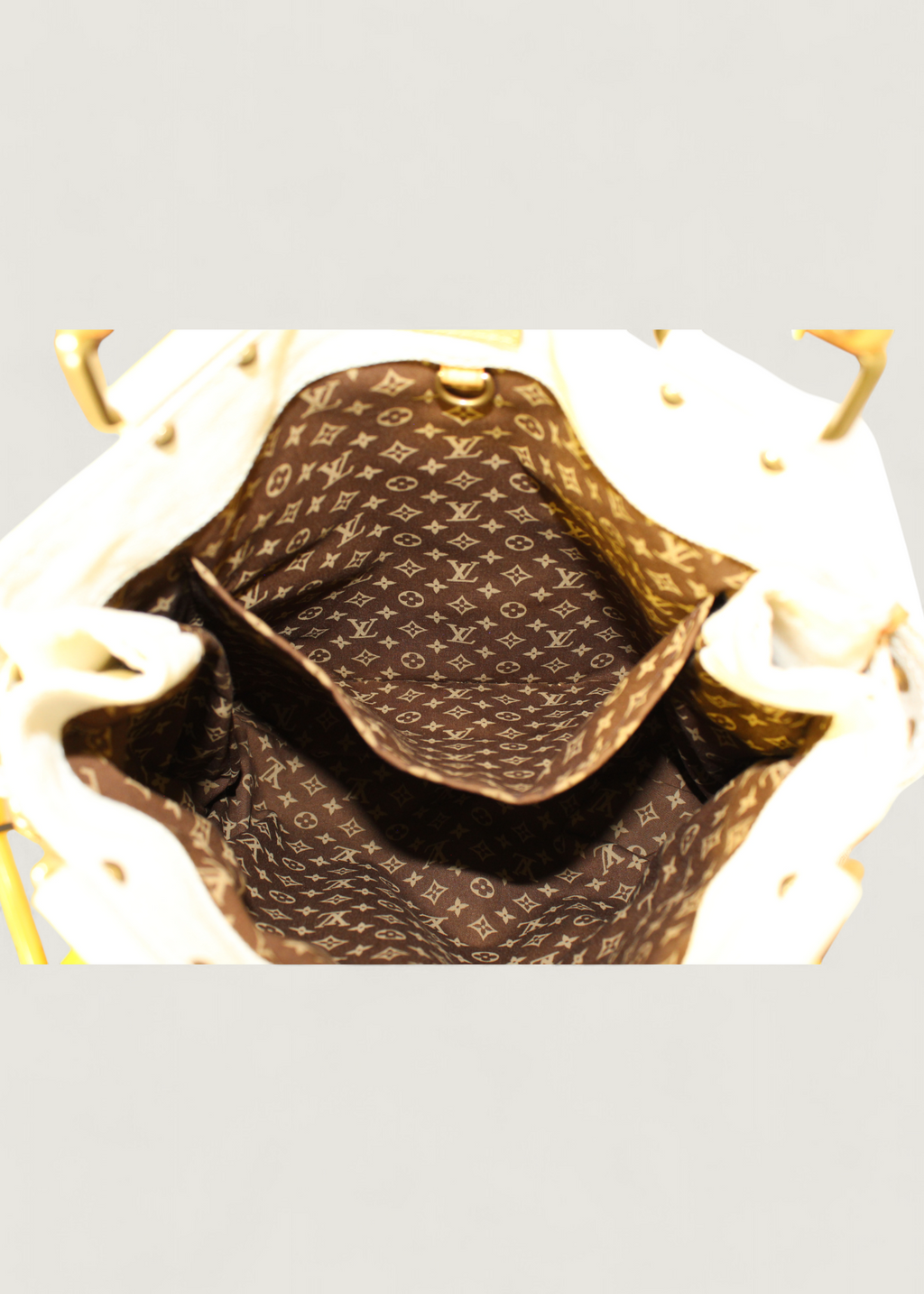 Preloved | Louis Vuitton Toile Globe Shopper Cabas MM Totebag i Denim Rød Canvas