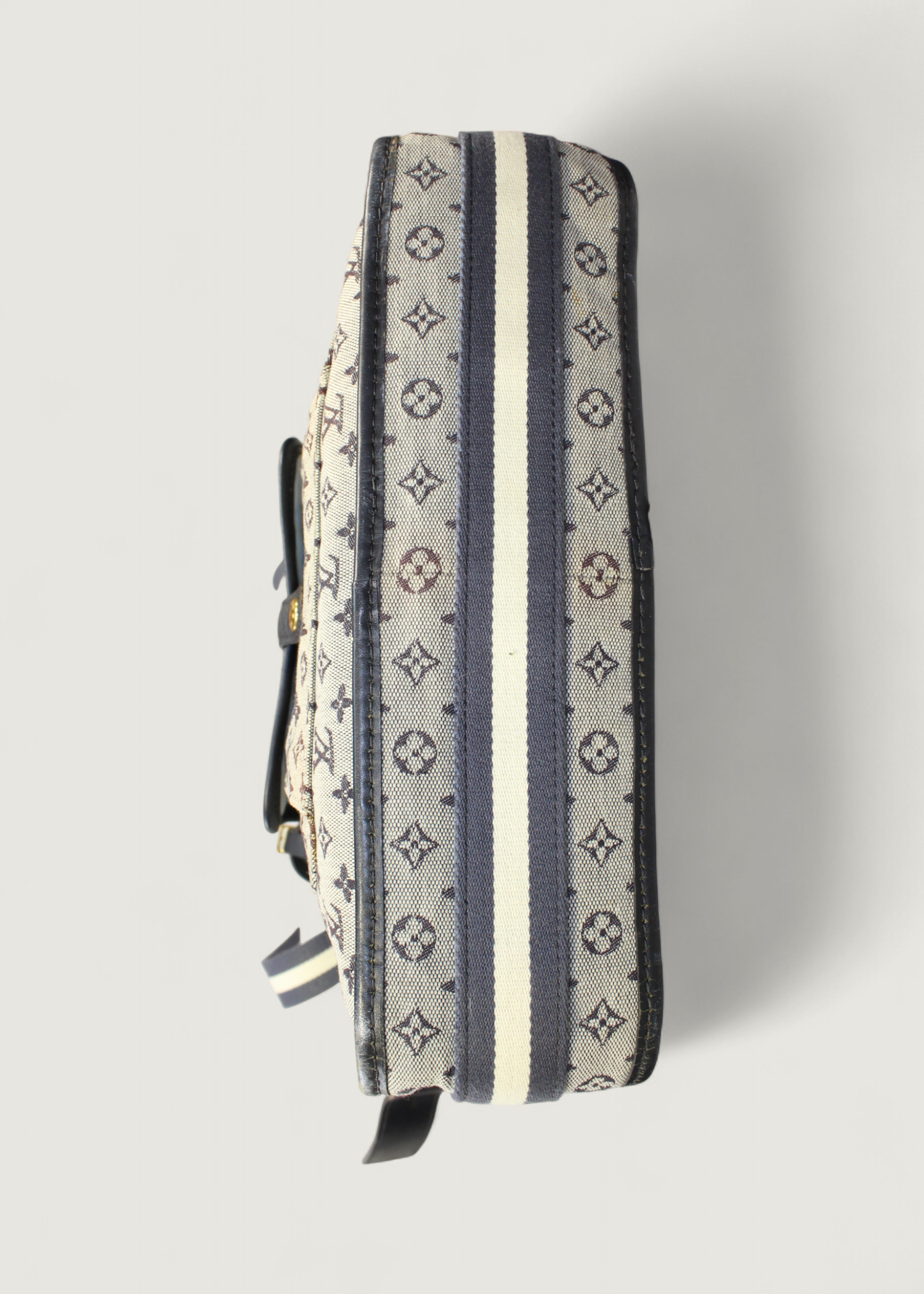 Preloved | Louis Vuitton Monogram Mini Run Buzas Crossbody i Grå Blå Canvas