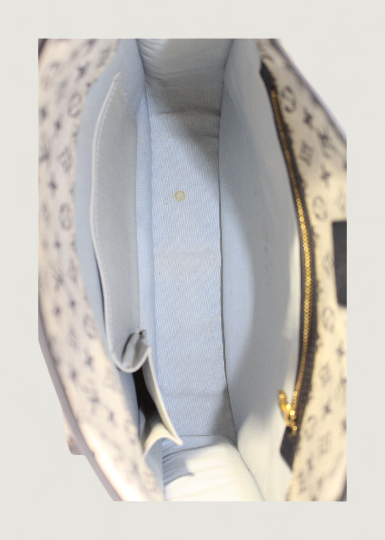 Preloved | Louis Vuitton Monogram Mini Run Buzas Crossbody i Grå Blå Canvas