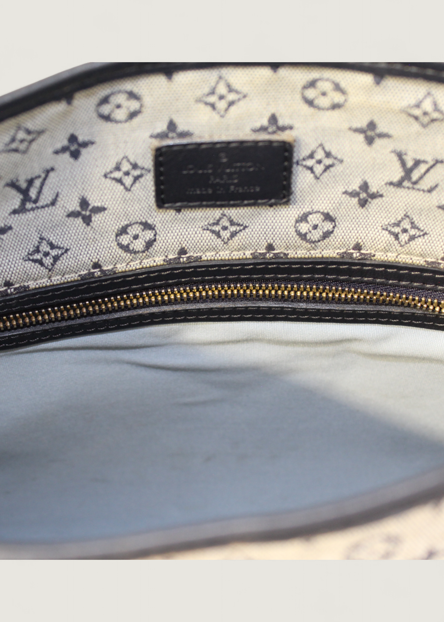 Preloved | Louis Vuitton Monogram Mini Run Buzas Crossbody i Grå Blå Canvas