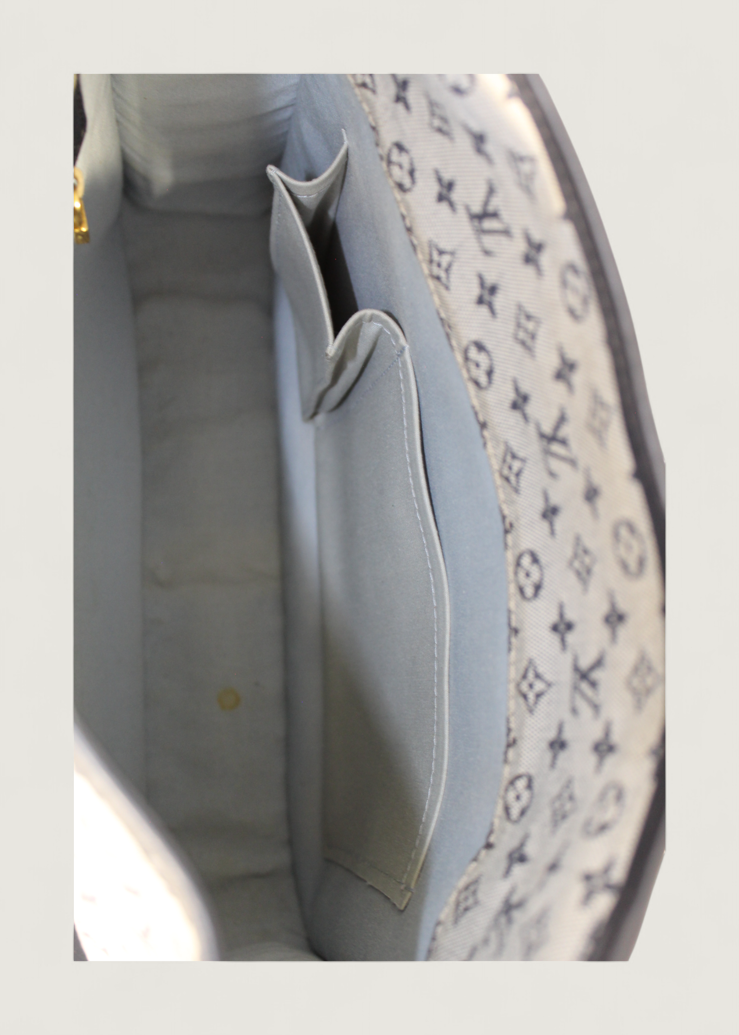 Preloved | Louis Vuitton Monogram Mini Run Buzas Crossbody i Grå Blå Canvas