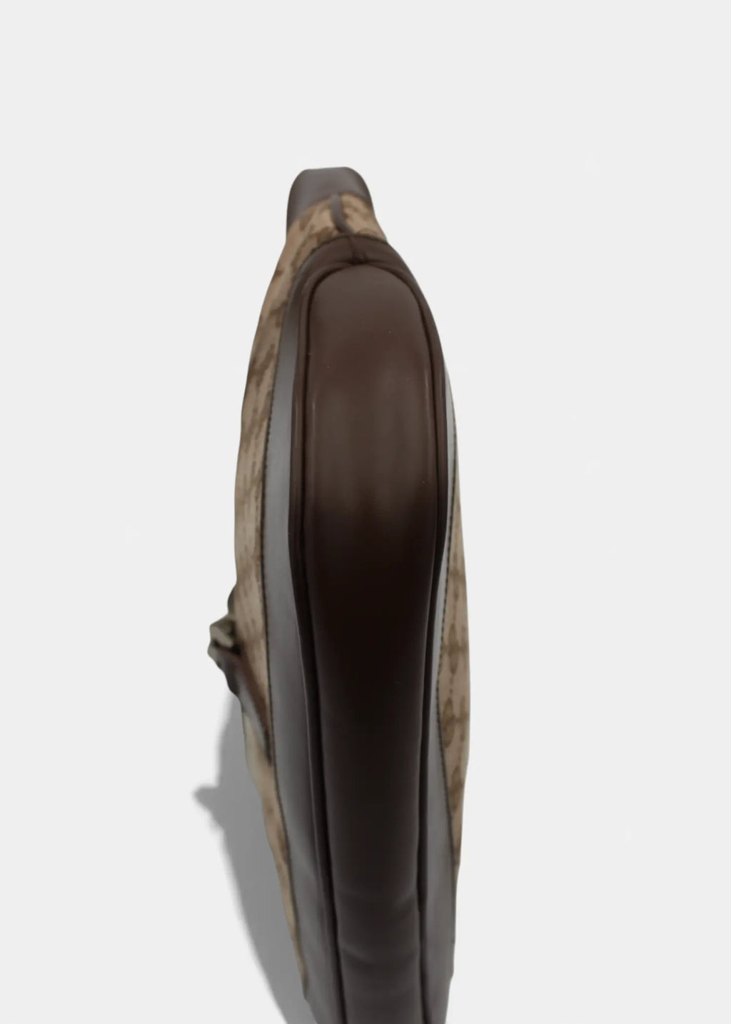 Preloved | Gucci GG Monogram Skuldertaske Jackie med Brun Læder