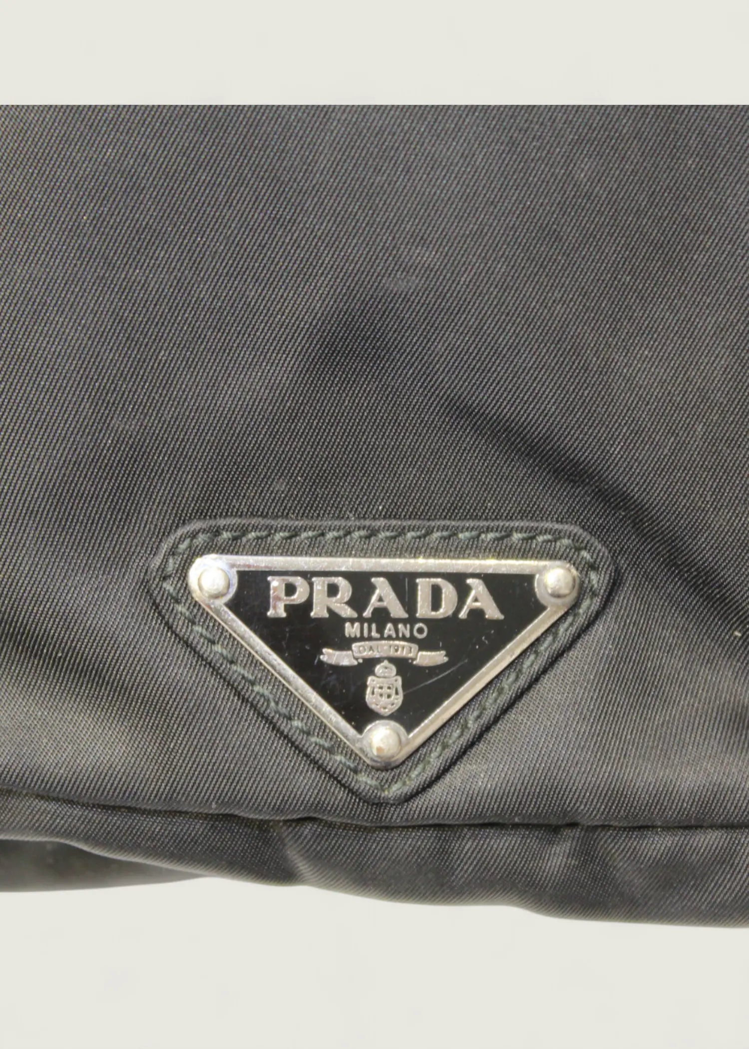 Preloved | Prada Tessuto Utility Bæltetaske i Sort Nylon Prada