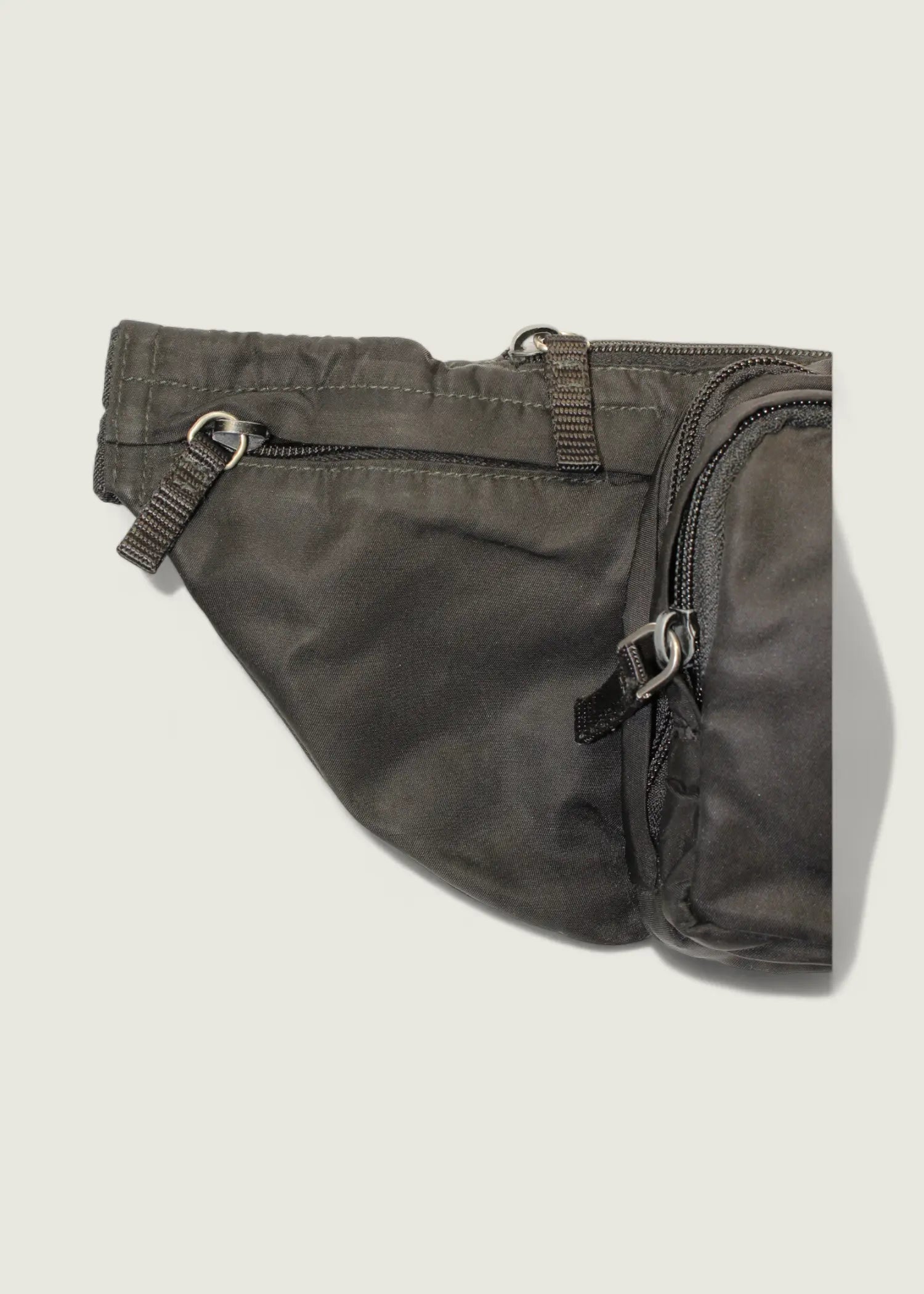 Preloved | Prada Tessuto Utility Bæltetaske i Sort Nylon Prada