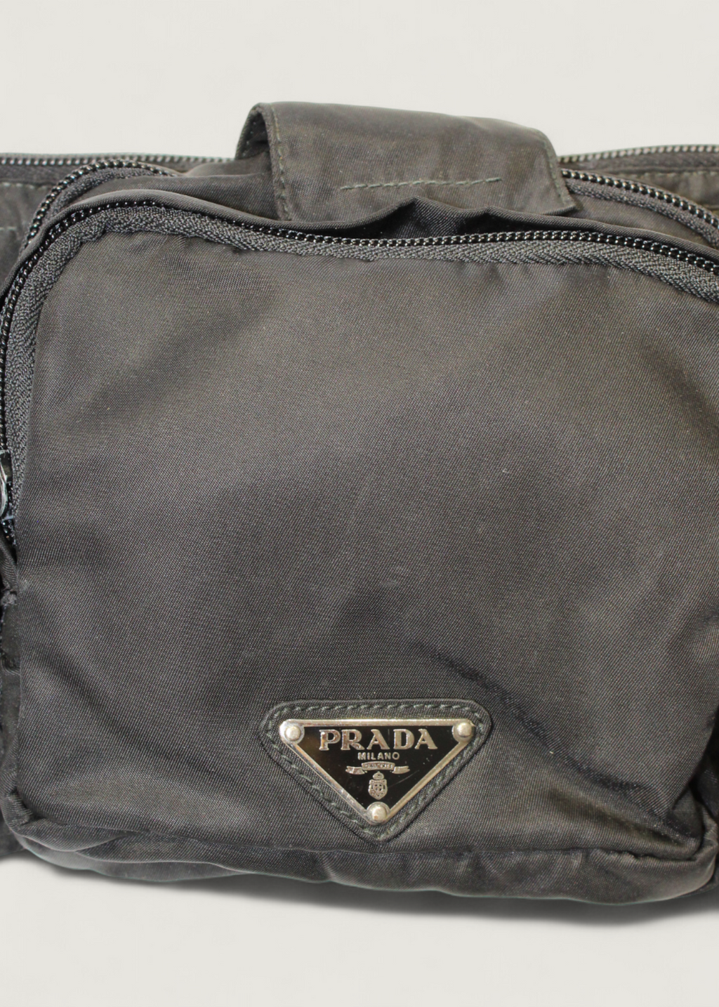 Preloved | Prada Tessuto Utility Bæltetaske i Sort Nylon