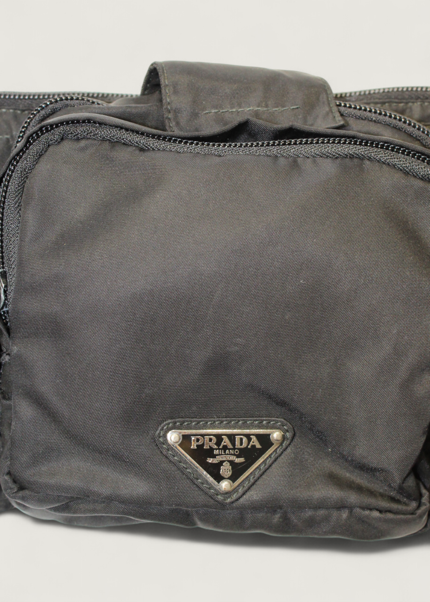 Preloved | Prada Tessuto Utility Bæltetaske i Sort Nylon