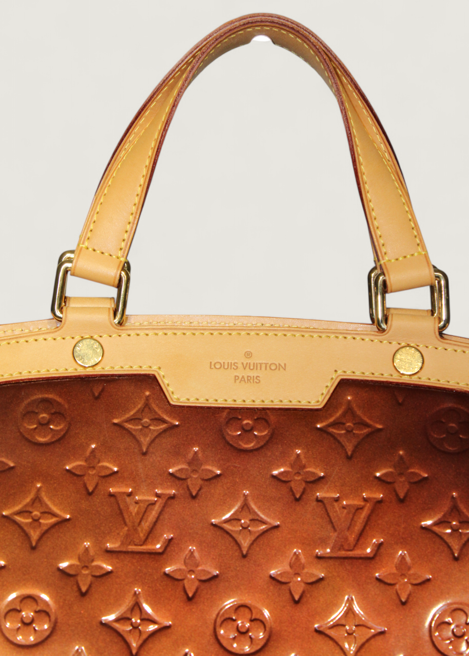 Preloved | Louis Vuitton Monogram Vernis Brea MM Totebag i Bordeaux Rød