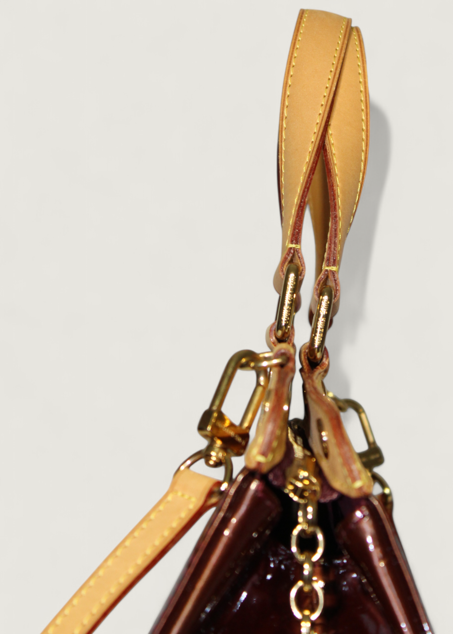 Preloved | Louis Vuitton Monogram Vernis Brea MM Totebag i Bordeaux Rød