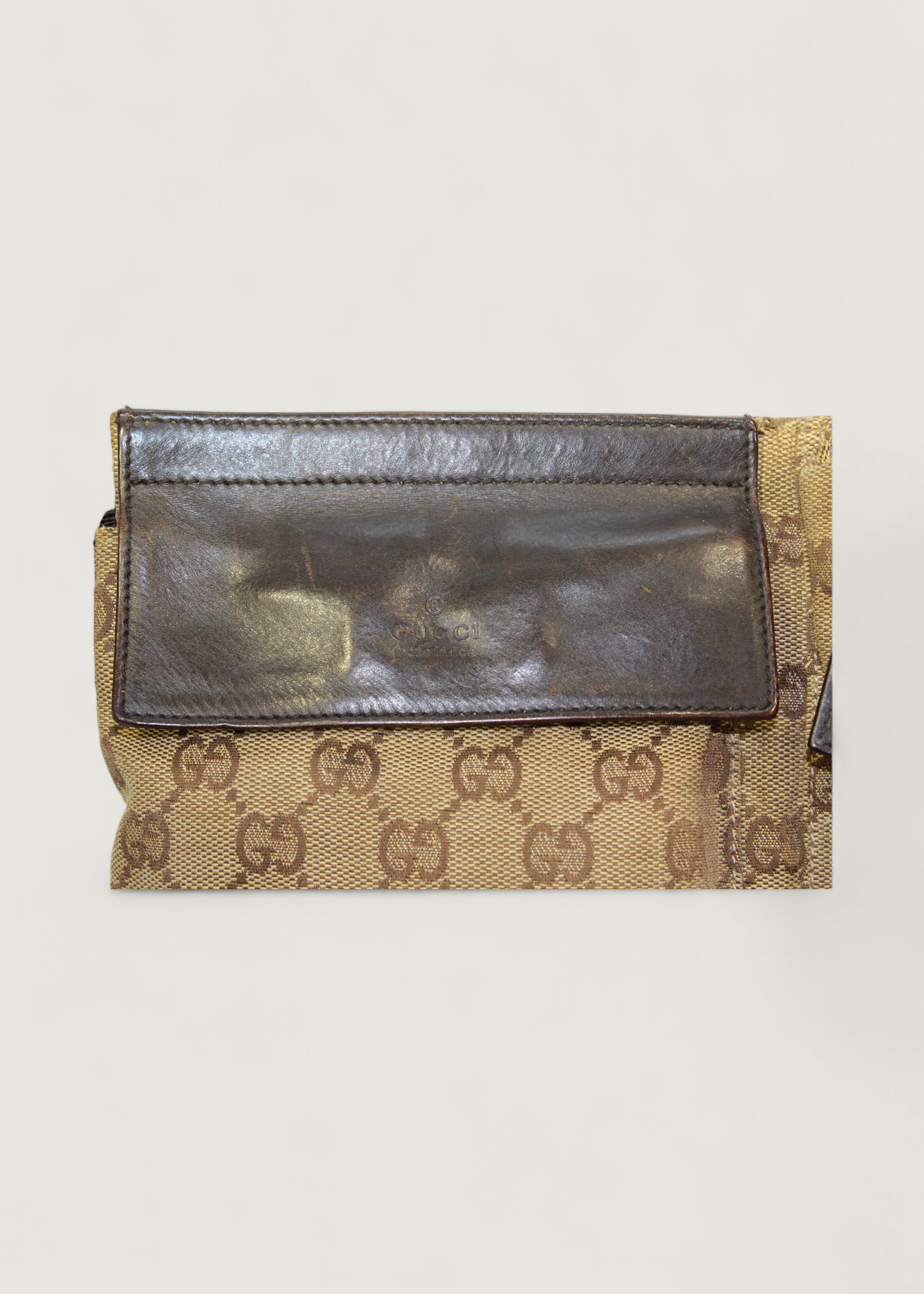 Preloved | Gucci GG Monogram Bæltetaske i Brun Canvas