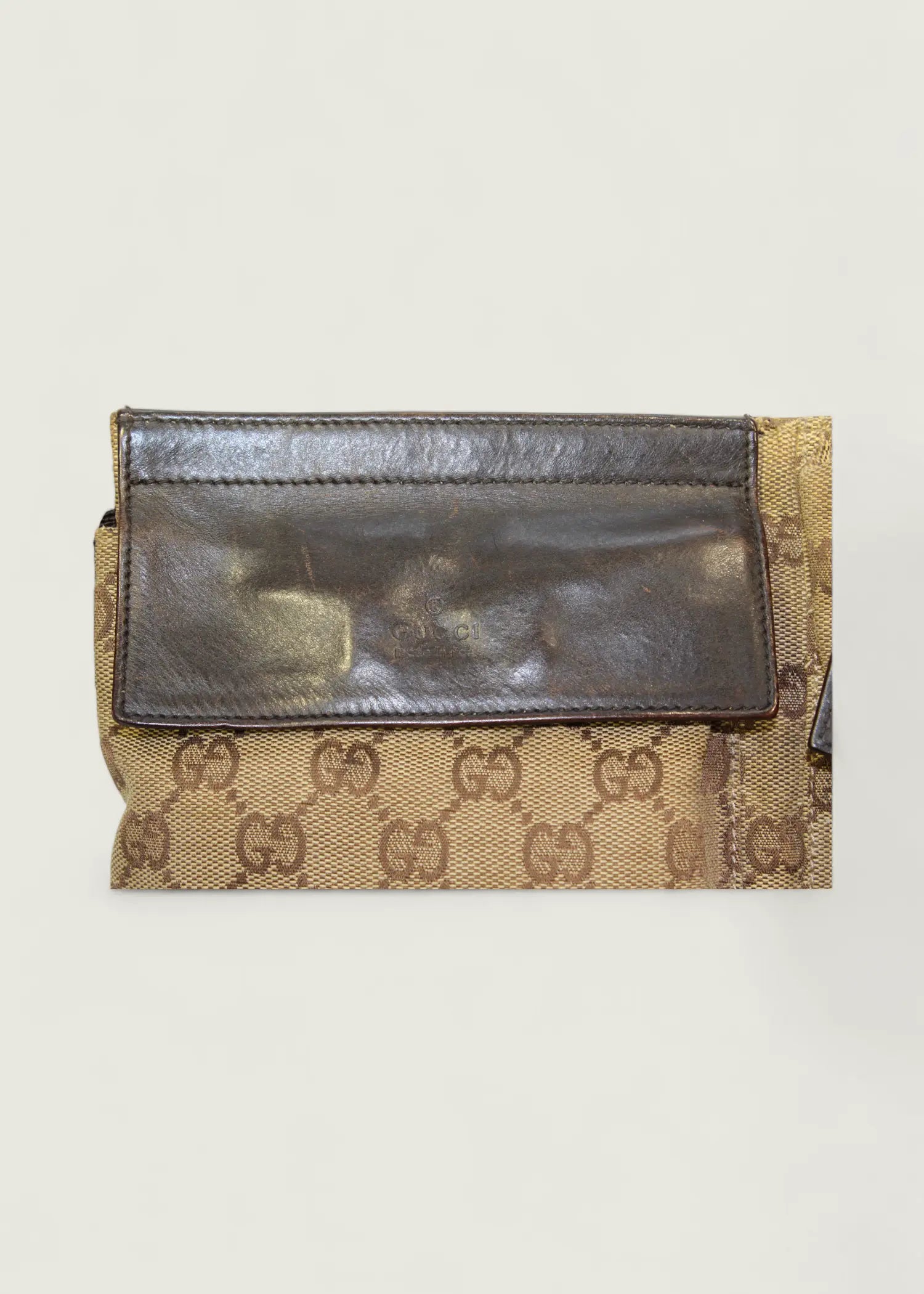 Preloved | Gucci GG Monogram Bæltetaske i Brun Canvas Gucci