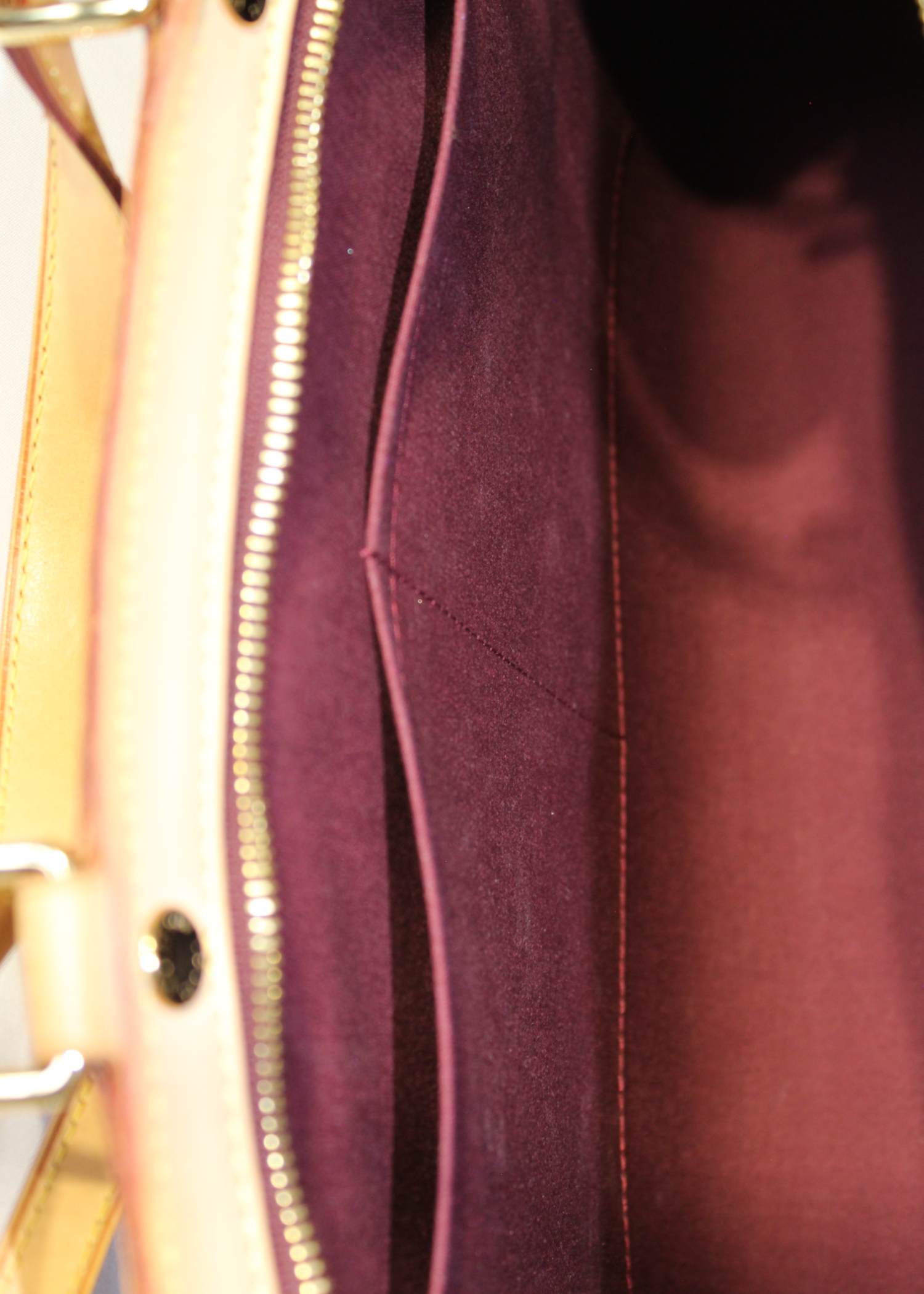 Preloved | Louis Vuitton Monogram Vernis Brea MM Totebag i Bordeaux Rød