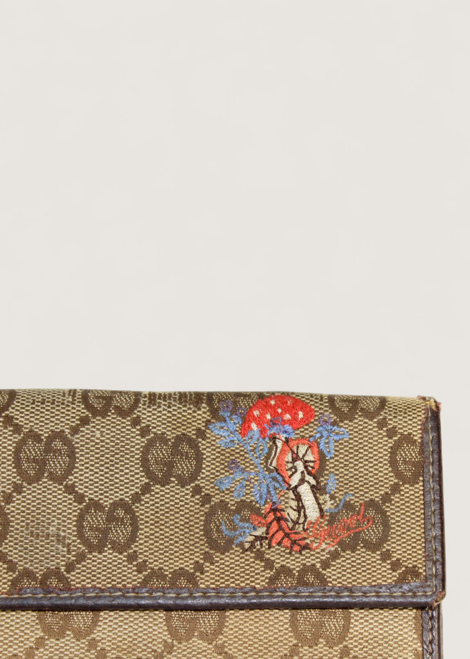 Preloved | Gucci GG Canvas Brun Monogram Pung med Original Dustbag