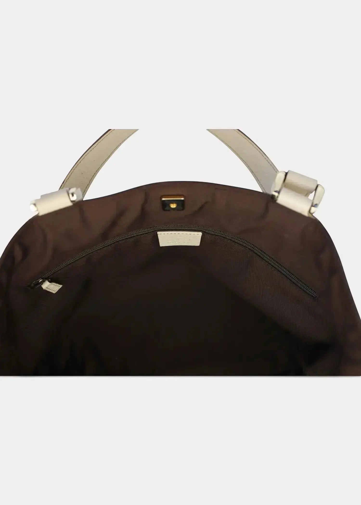 Preloved | Gucci GG Monogram Totebag Abbey med Hvid Læder Gucci