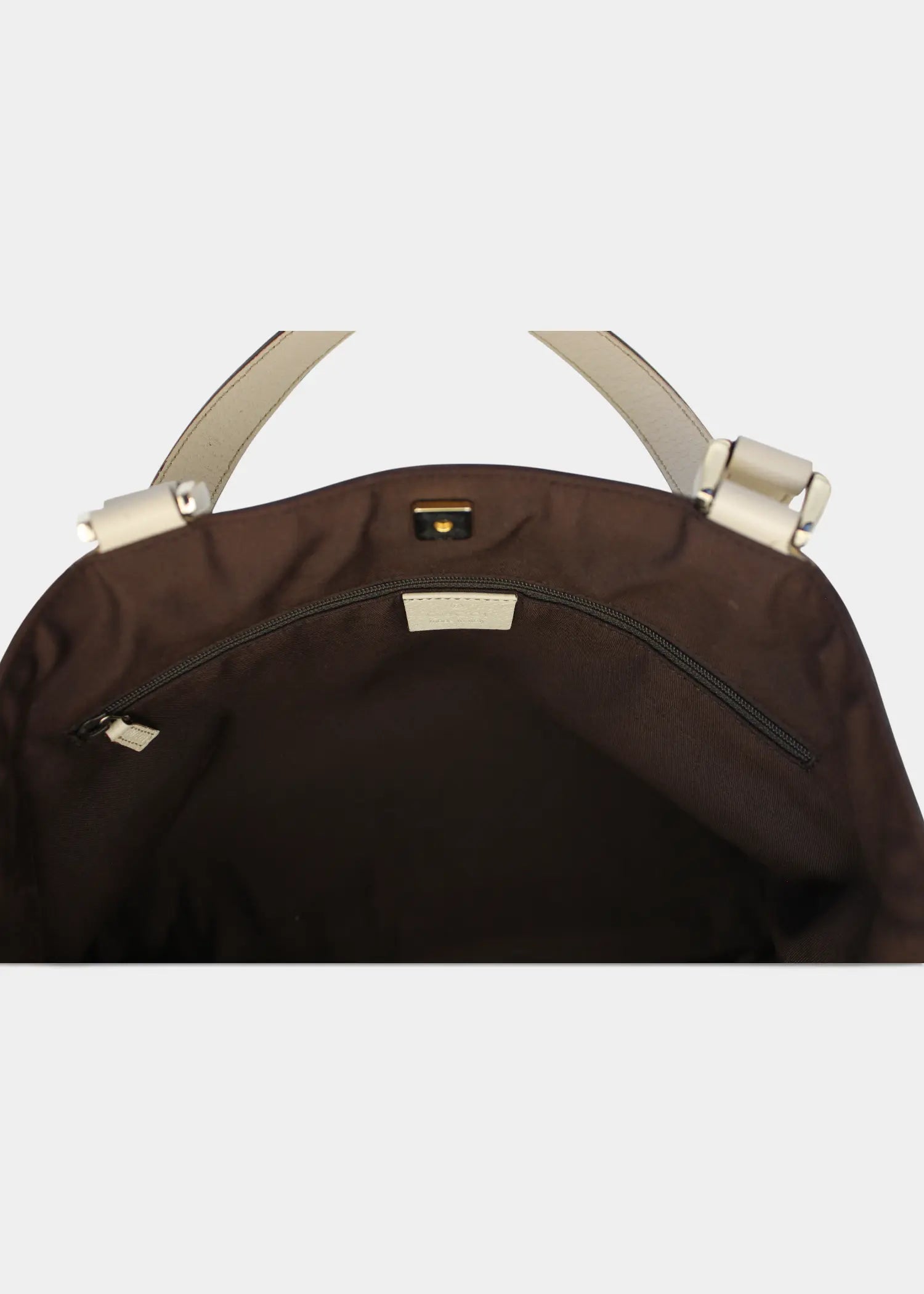 Preloved | Gucci GG Monogram Totebag Abbey med Hvid Læder