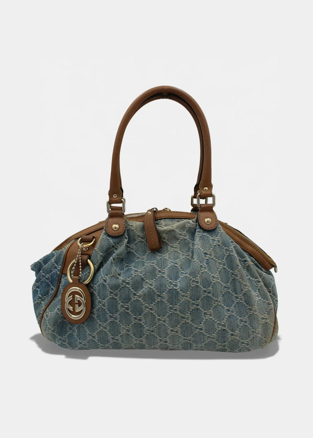 Preloved | Gucci GG Monogram Skuldertaske i Denim Gucci