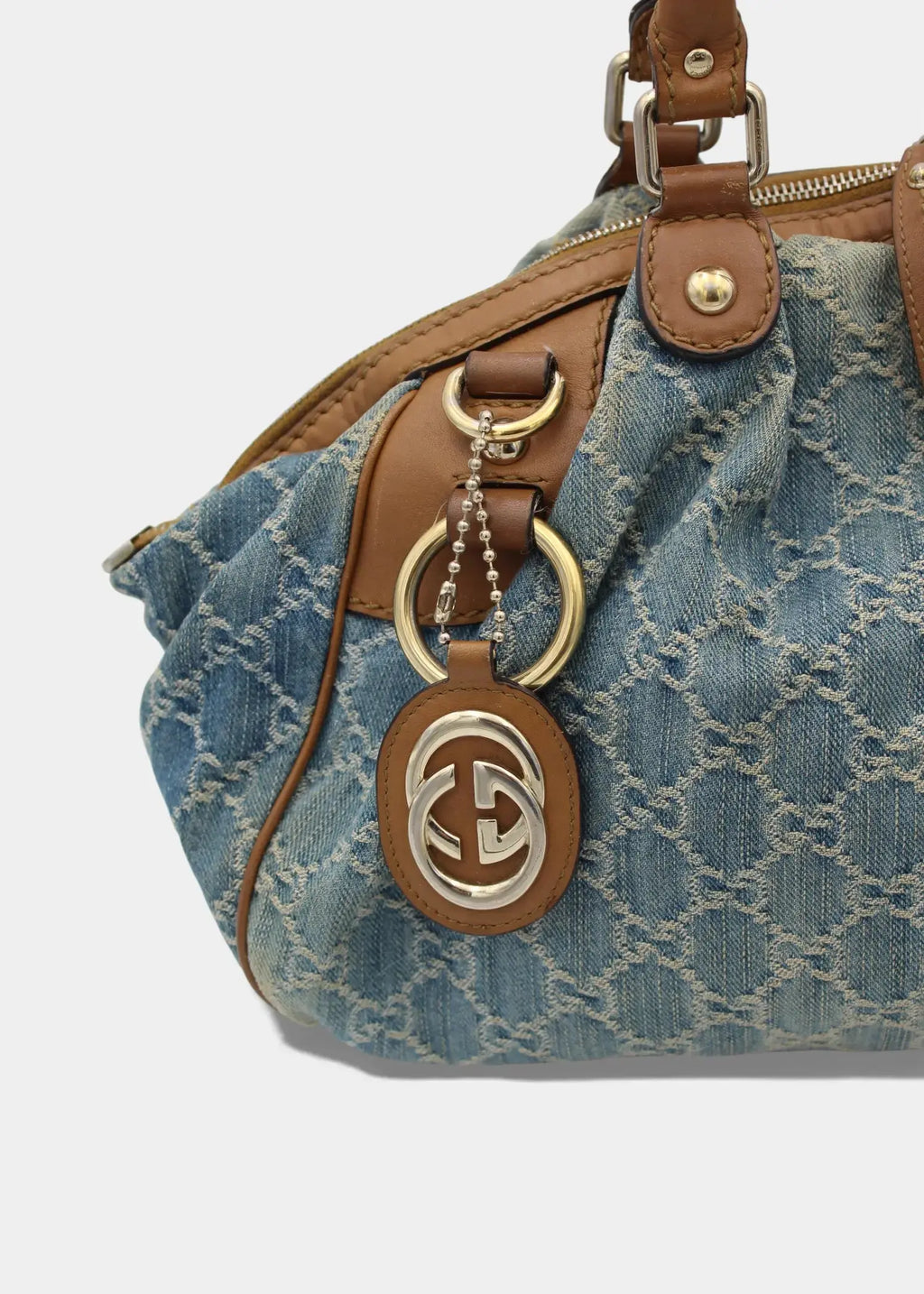Preloved | Gucci GG Monogram Skuldertaske i Denim Gucci