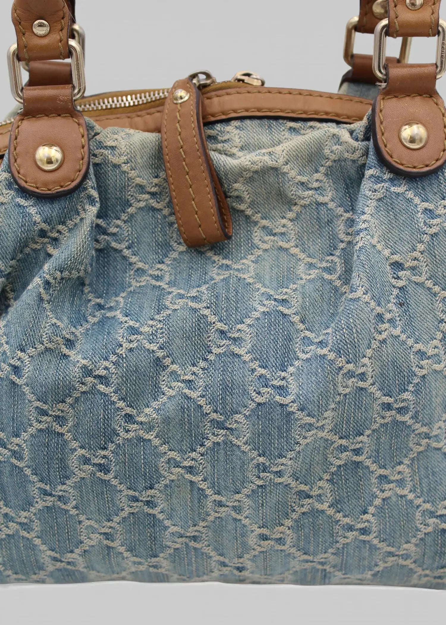 Preloved | Gucci GG Monogram Skuldertaske i Denim Gucci