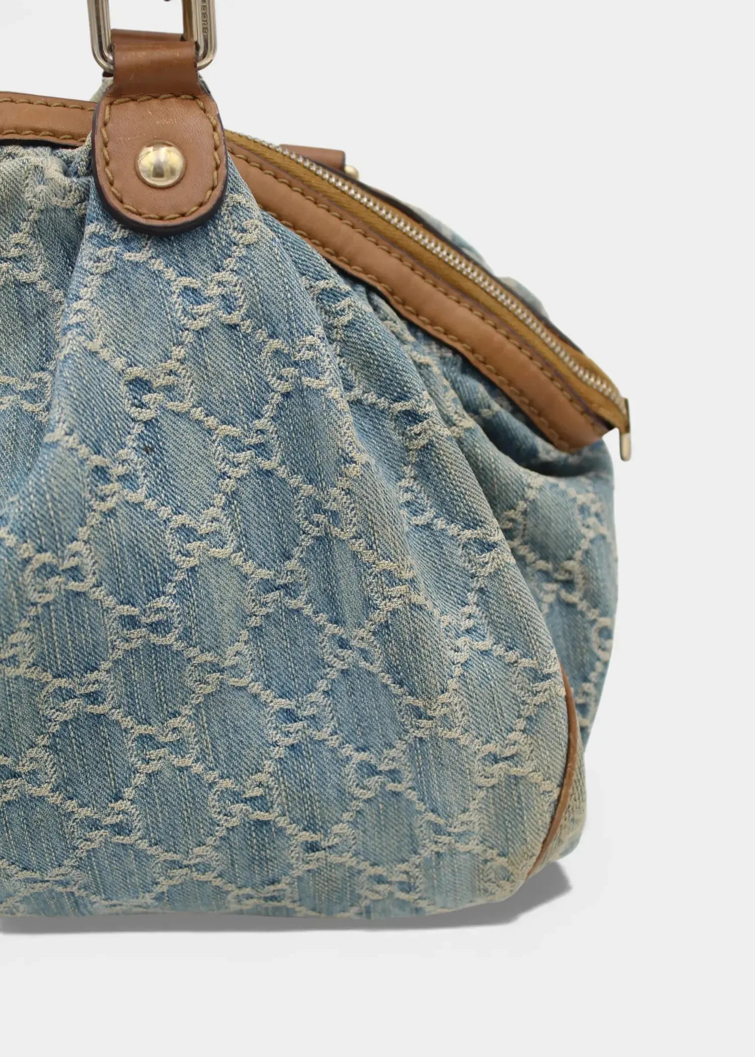 Preloved | Gucci GG Monogram Skuldertaske i Denim Gucci