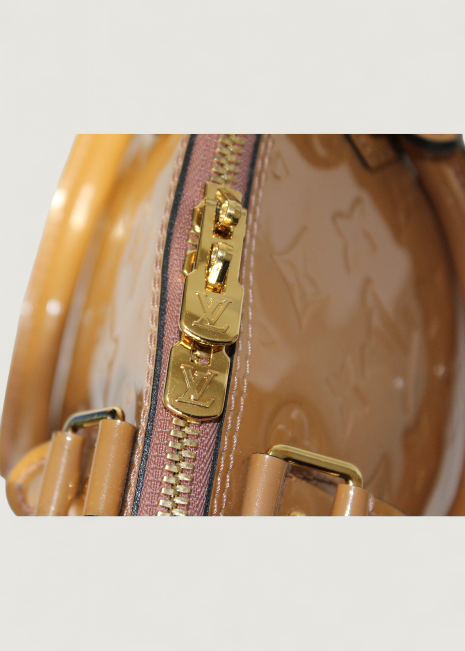 Preloved | Louis Vuitton Monogram Vernis Alma PM Håndtaske i Orange Caramel