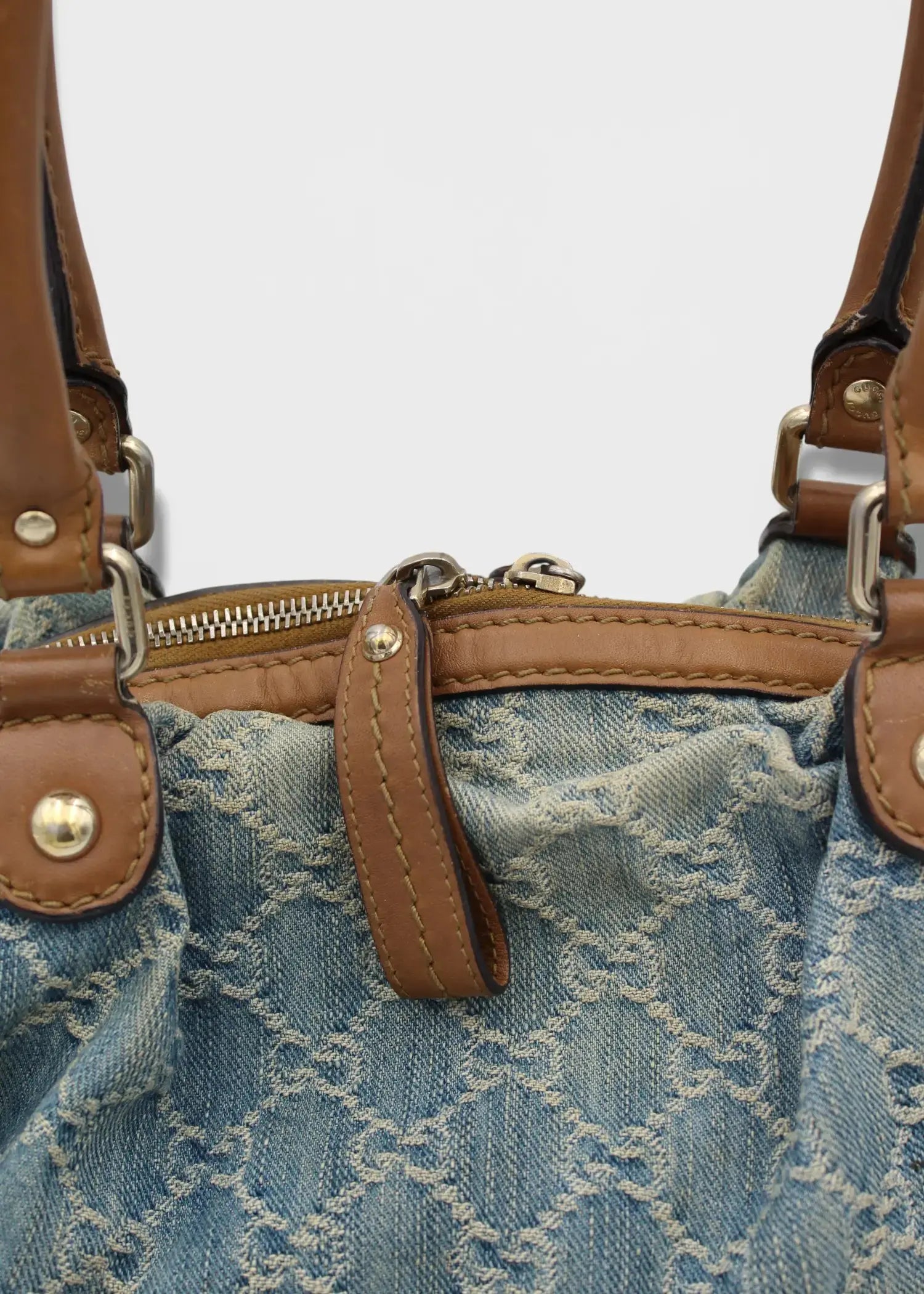 Preloved | Gucci GG Monogram Skuldertaske i Denim Gucci