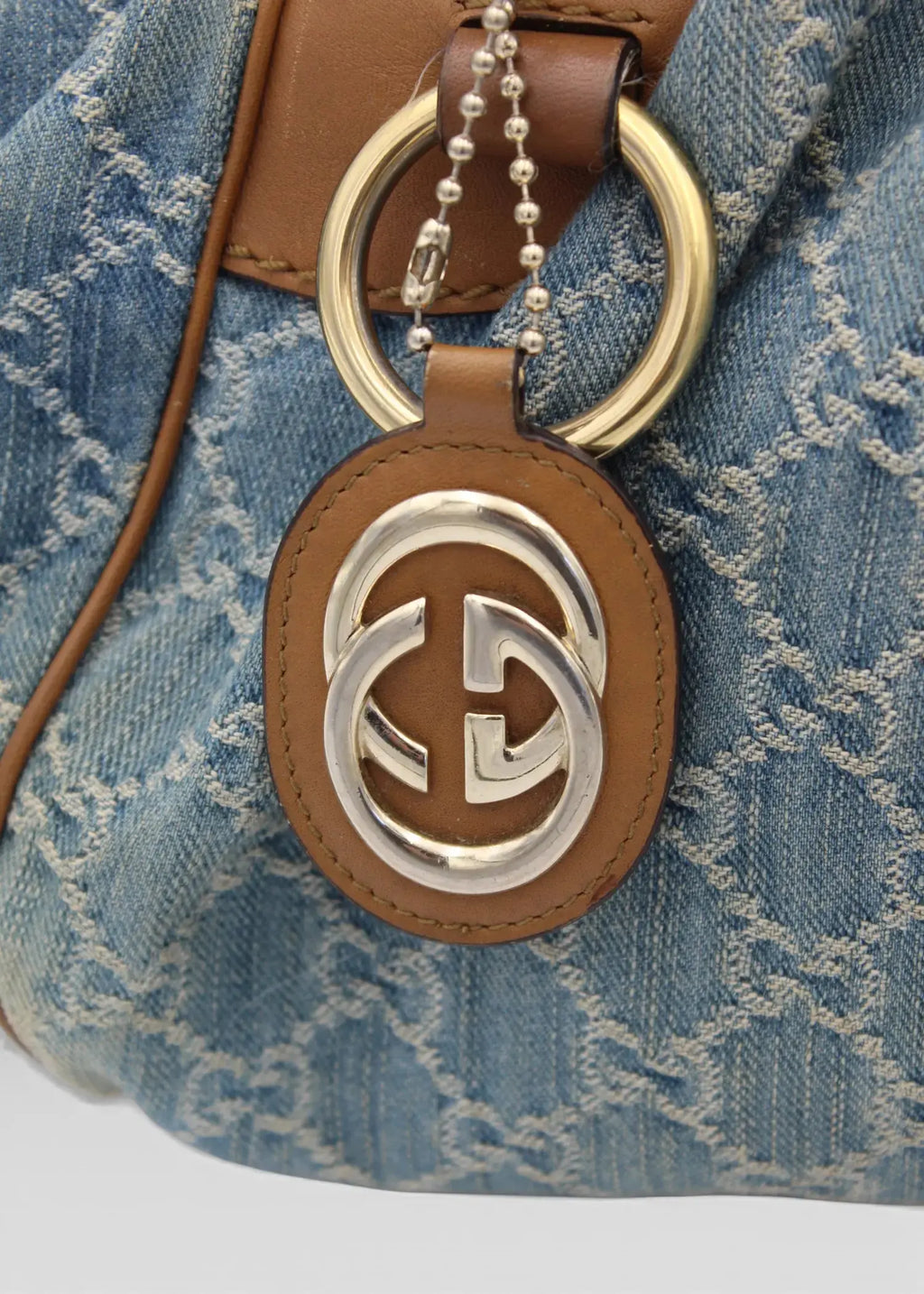Preloved | Gucci GG Monogram Skuldertaske i Denim Gucci