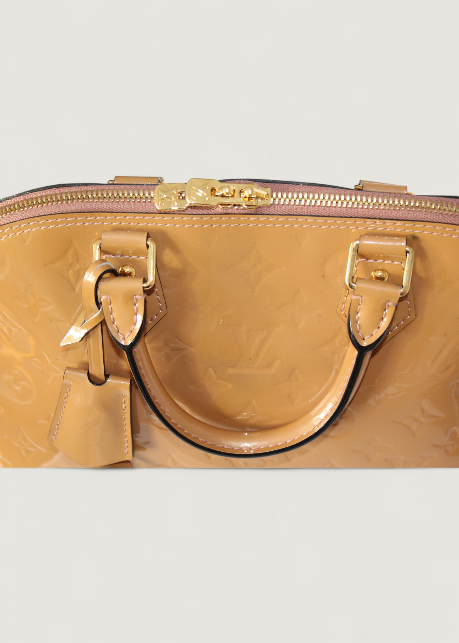 Preloved | Louis Vuitton Monogram Vernis Alma PM Håndtaske i Orange Caramel