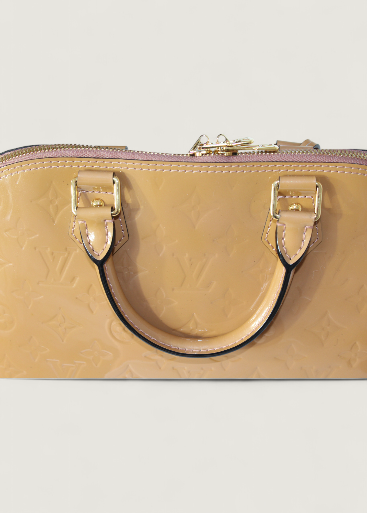 Preloved | Louis Vuitton Monogram Vernis Alma PM Håndtaske i Orange Caramel
