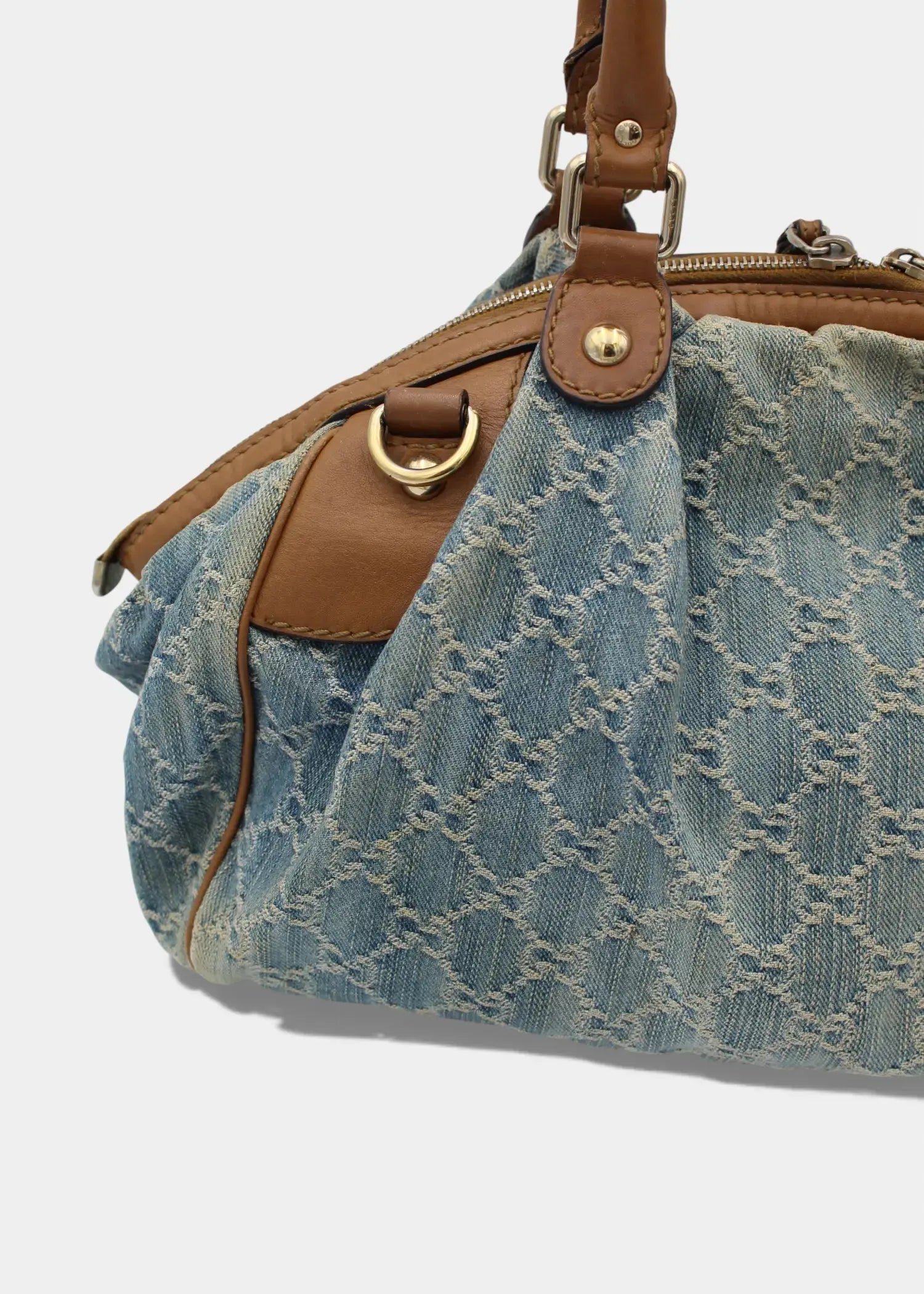Preloved | Gucci GG Monogram Skuldertaske i Denim Gucci