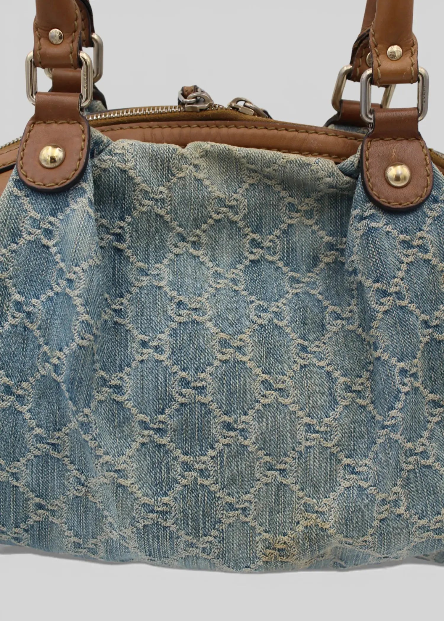 Preloved | Gucci GG Monogram Skuldertaske i Denim Gucci