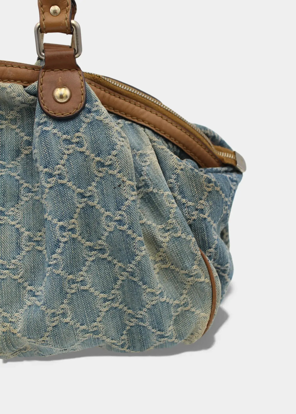 Preloved | Gucci GG Monogram Skuldertaske i Denim Gucci