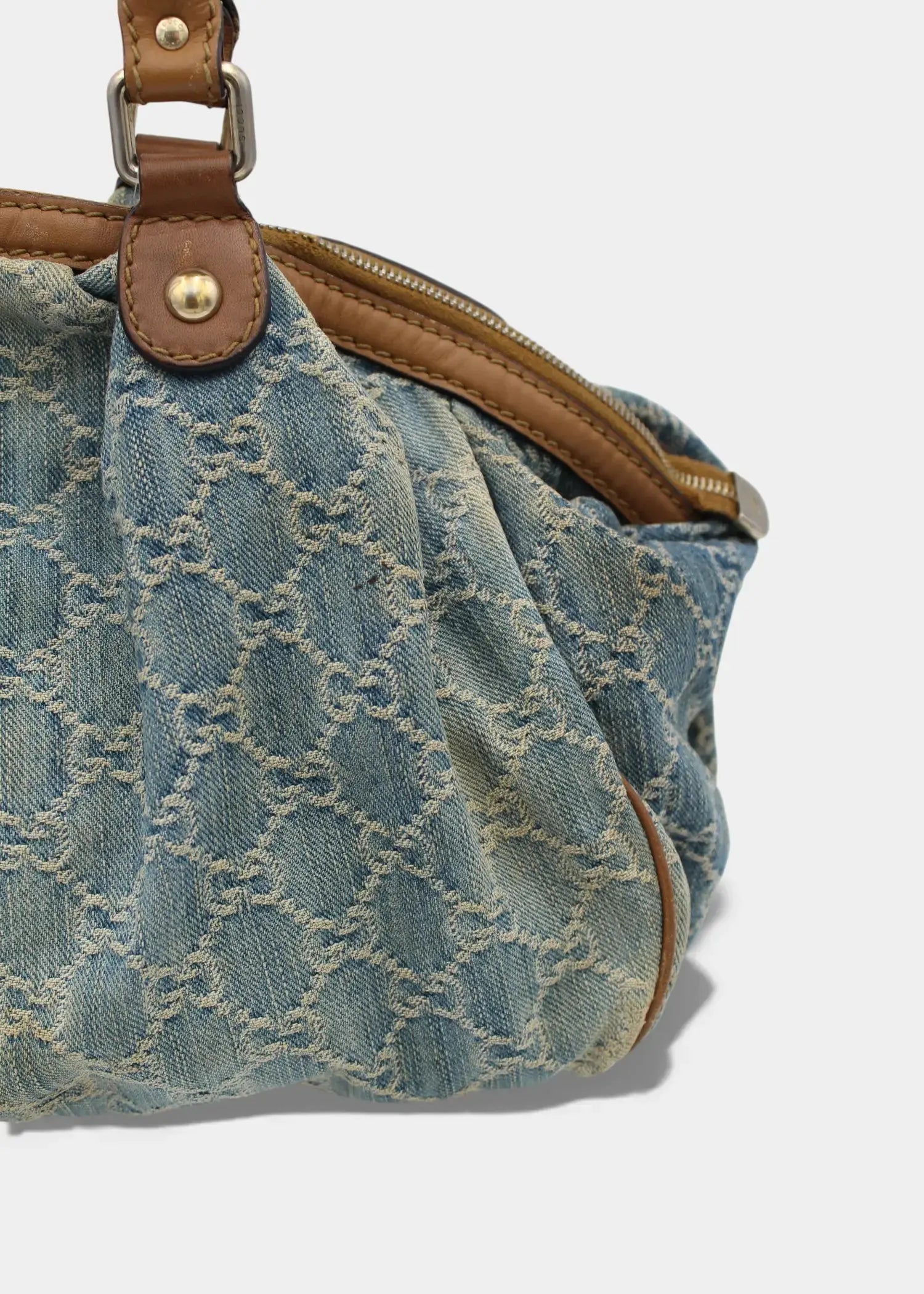 Preloved | Gucci GG Monogram Skuldertaske i Denim Gucci