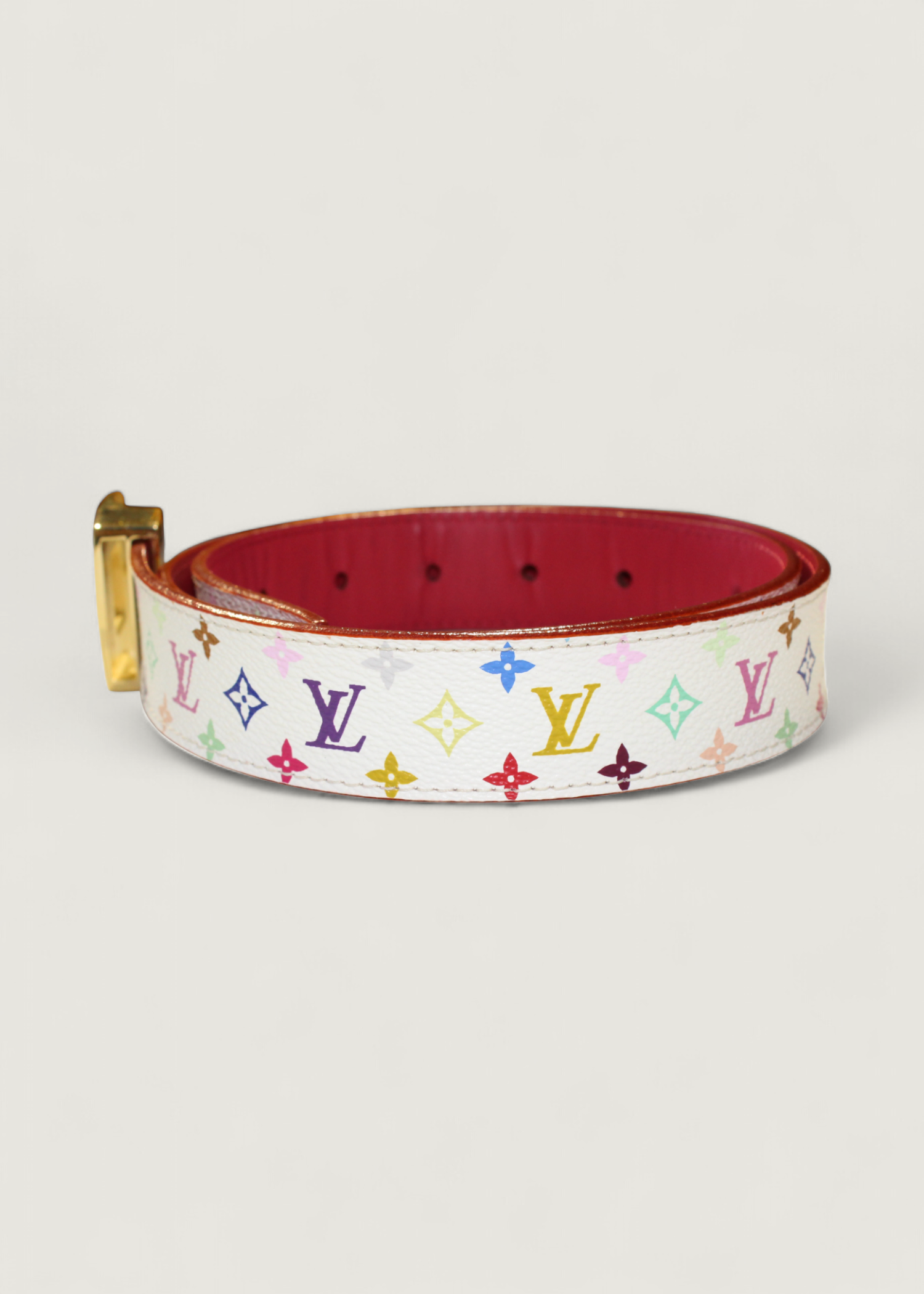 Preloved | Louis Vuitton Monogram x Takashi Murakami Multicolor Santure Bælte i Canvas