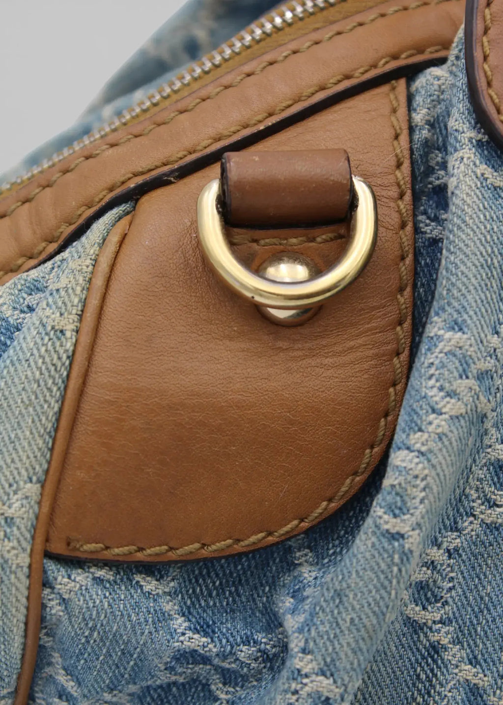Preloved | Gucci GG Monogram Skuldertaske i Denim Gucci