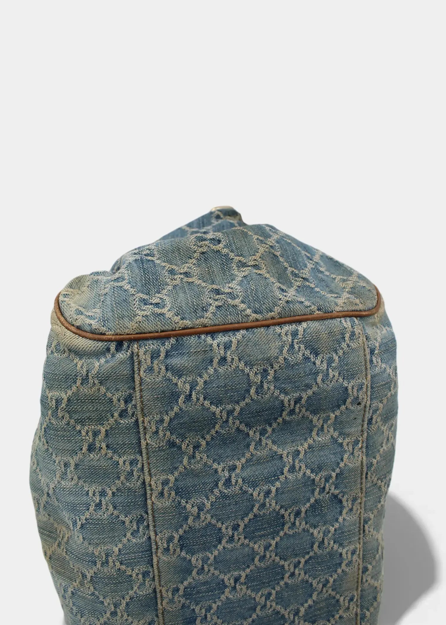 Preloved | Gucci GG Monogram Skuldertaske i Denim Gucci