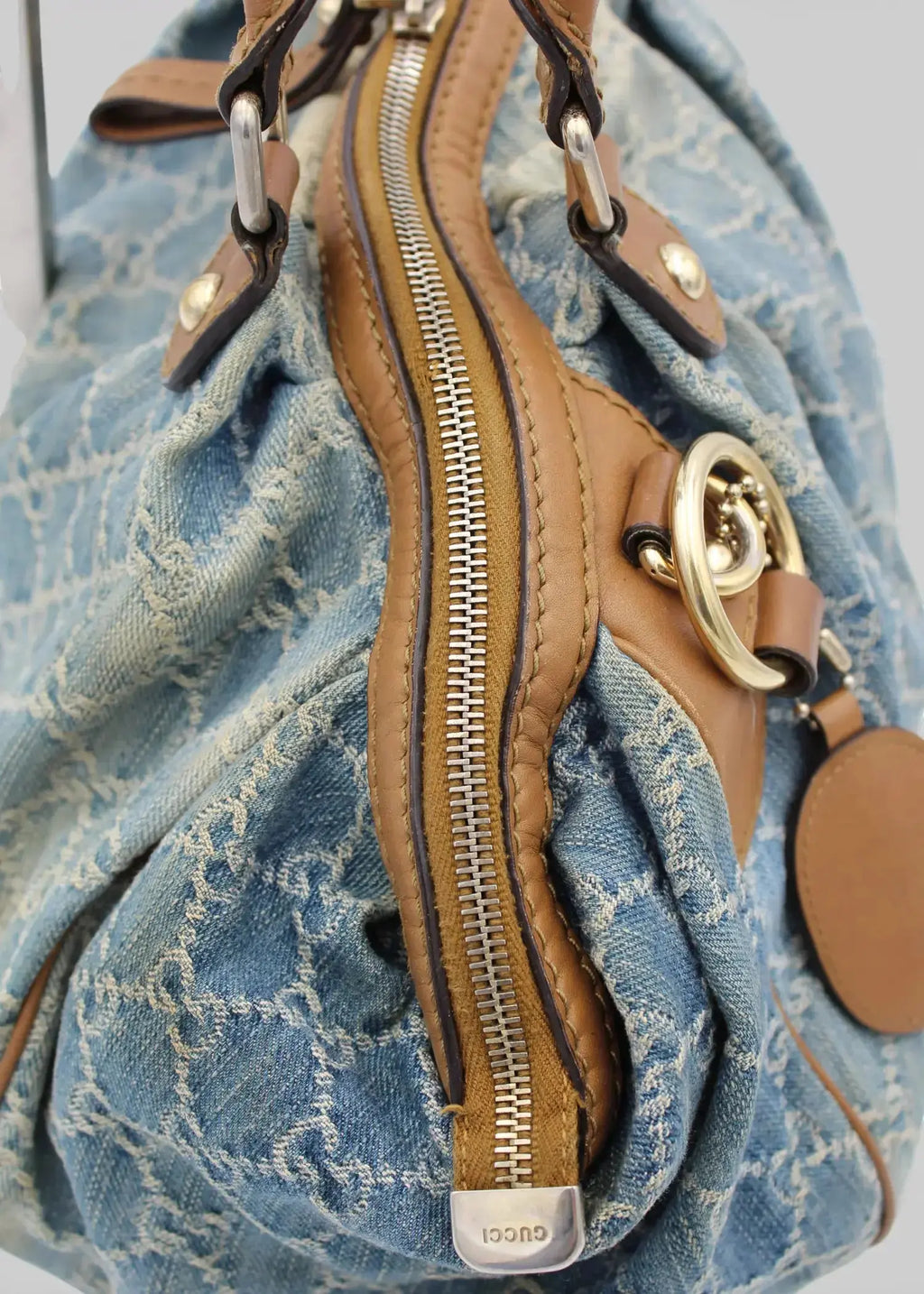 Preloved | Gucci GG Monogram Skuldertaske i Denim Gucci