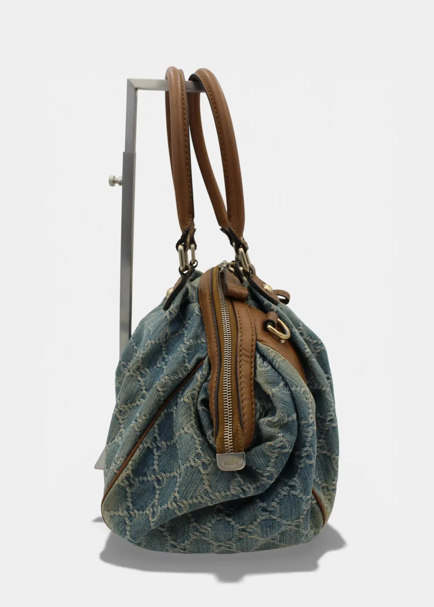 Preloved | Gucci GG Monogram Skuldertaske i Denim Gucci