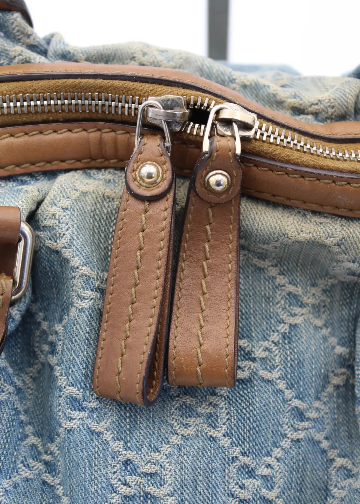 Preloved | Gucci GG Monogram Skuldertaske i Denim Gucci