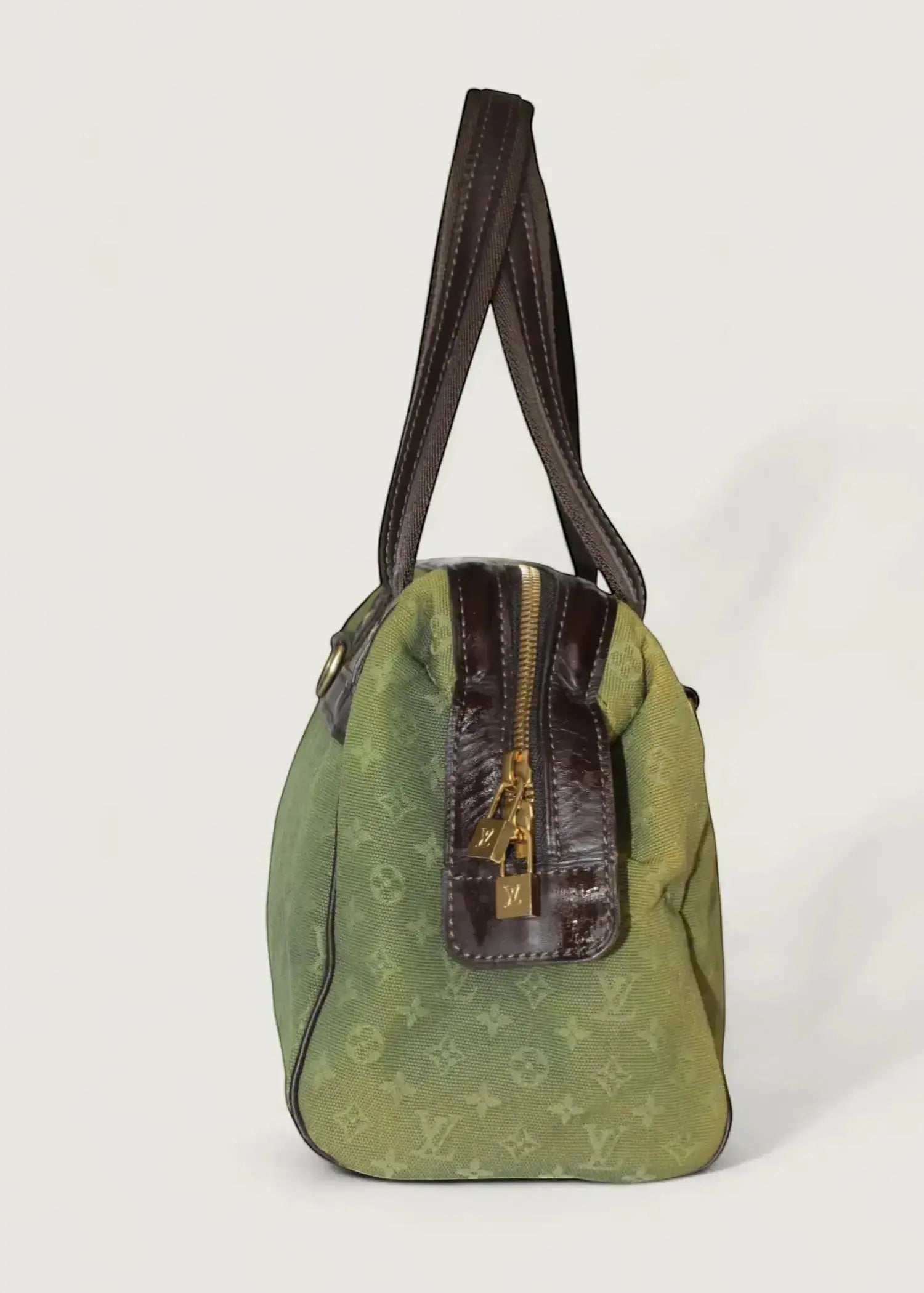 Preloved | Louis Vuitton Monogram Mini Josephine PM i Grøn Denim Canvas Louis Vuitton